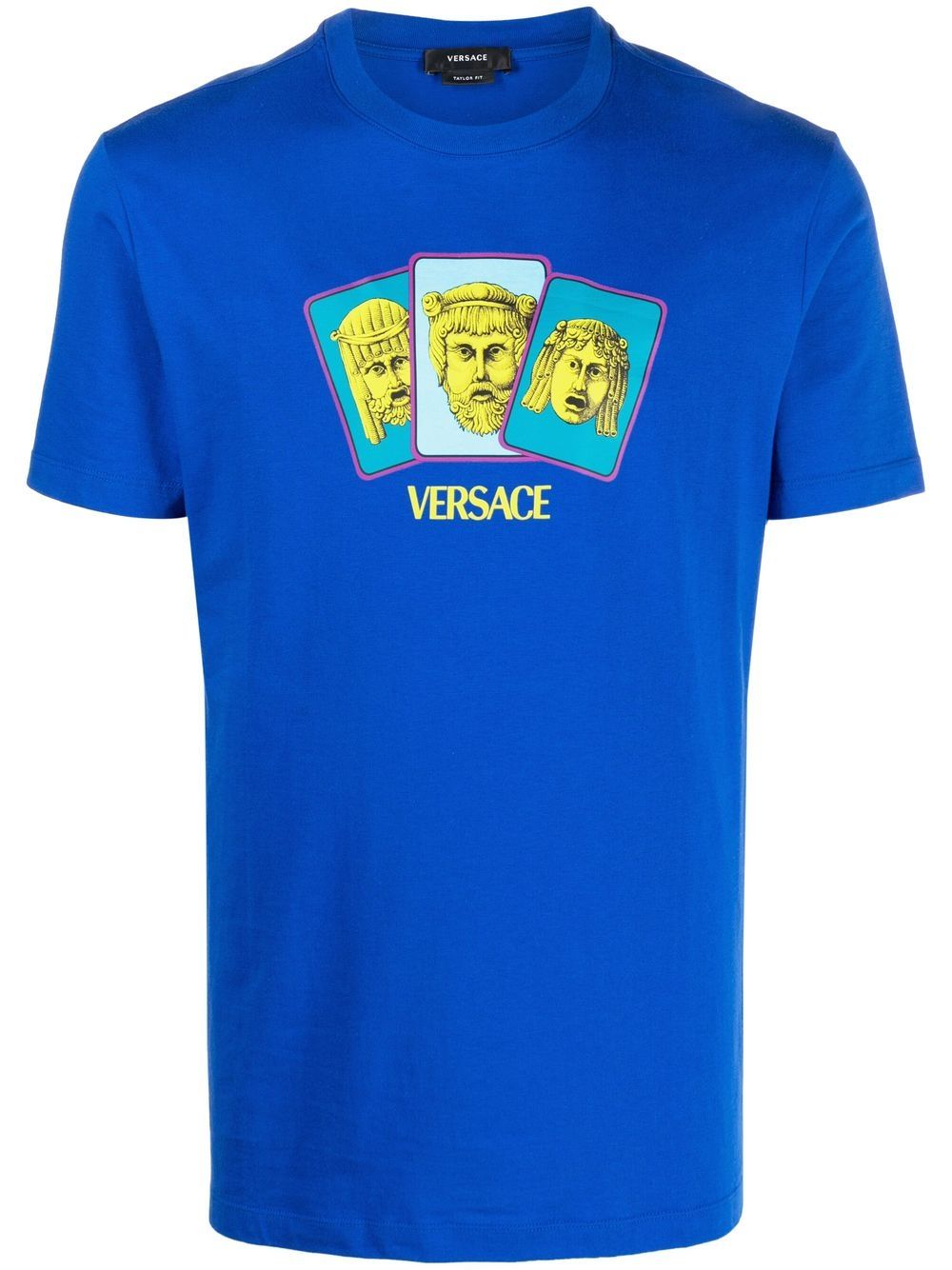 Versace logo-print short-sleeve T-shirt - Blue