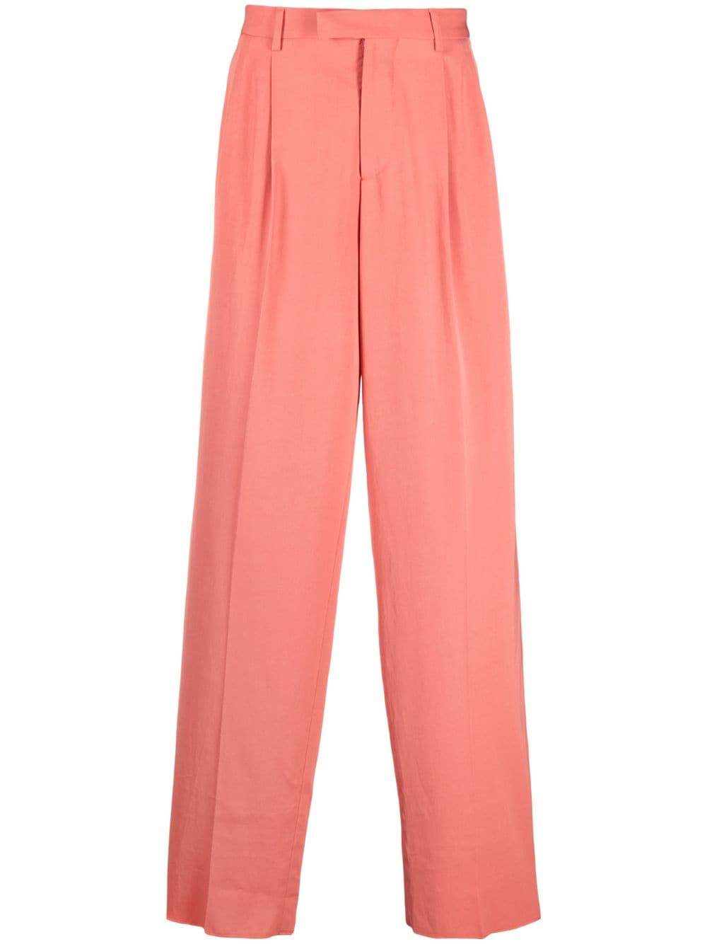 Versace wide-leg cotton trousers - Orange