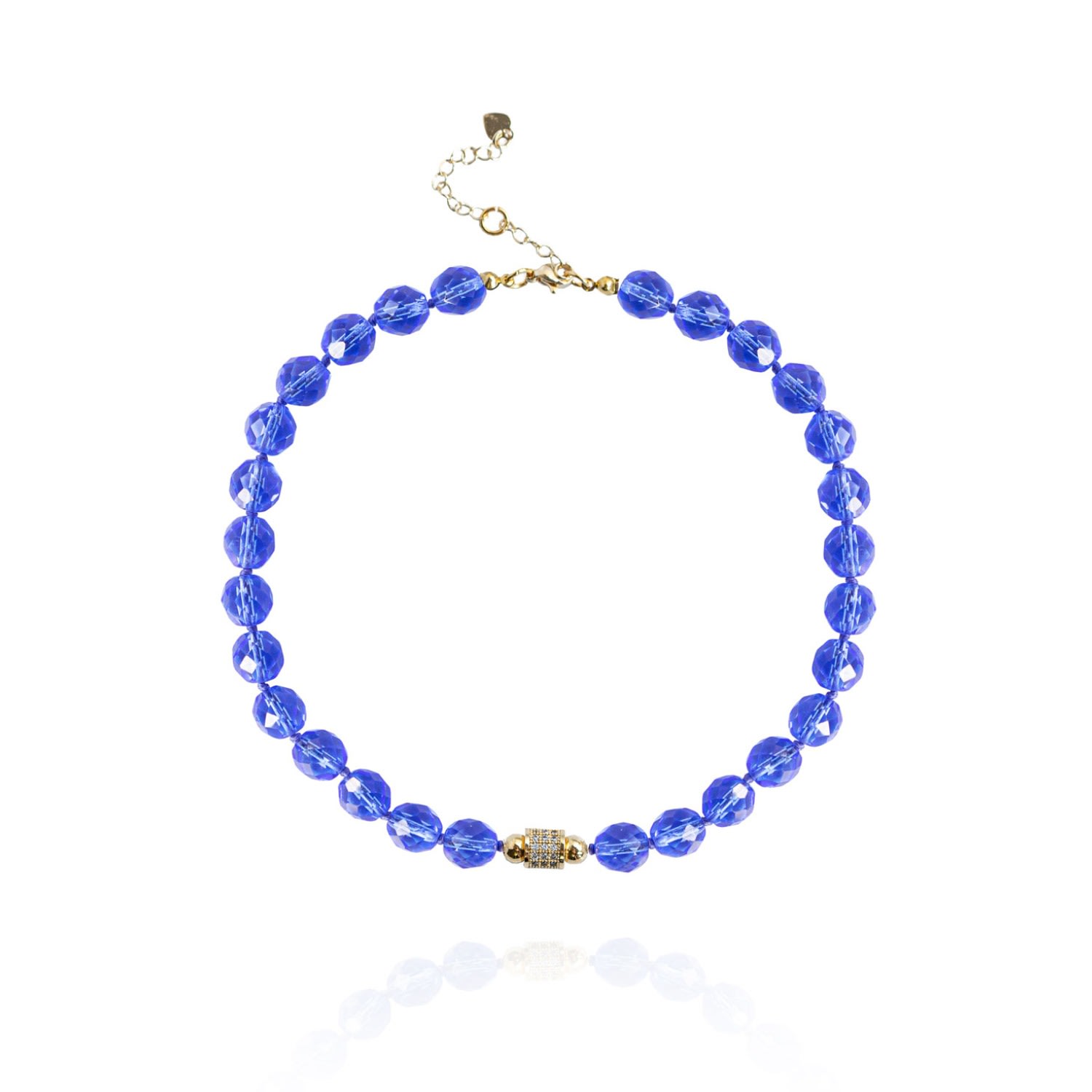 Women's Blue Leni Mini Necklace In Sapphire Saule Label