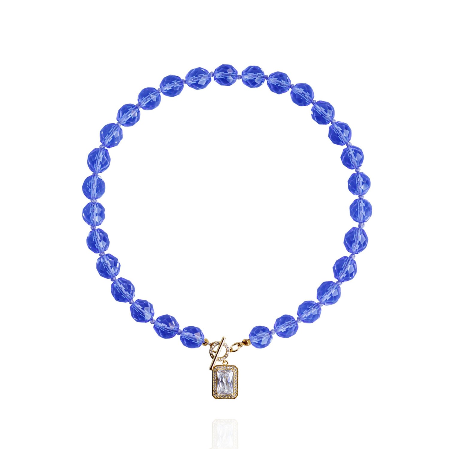 Women's Blue Leni Necklace In Sapphire Saule Label