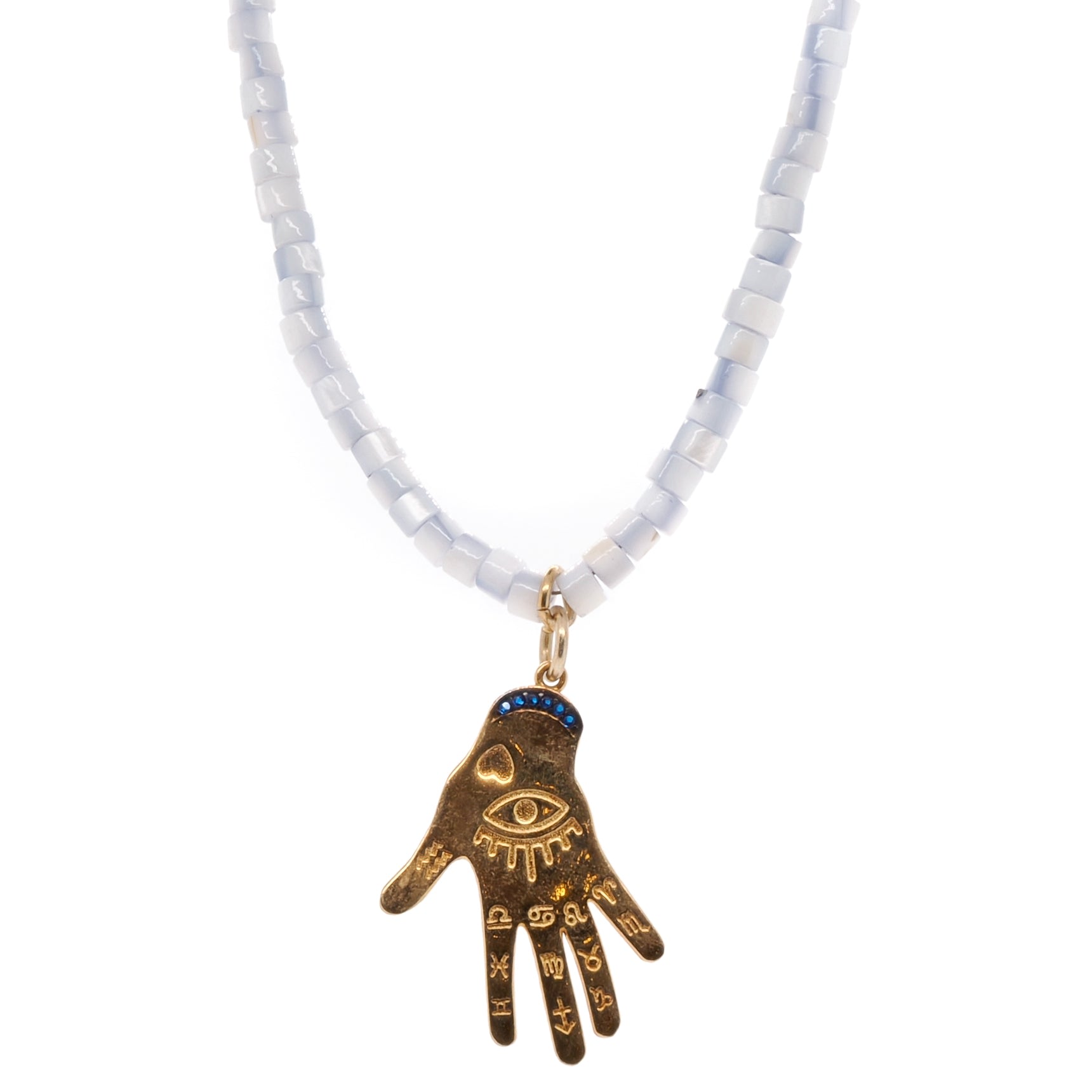 Women's Blue / White Grounding Necklace Ebru Jewelry