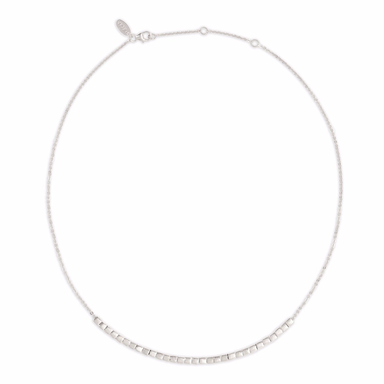 Women's Cube Silver Necklace With Cubes Neola