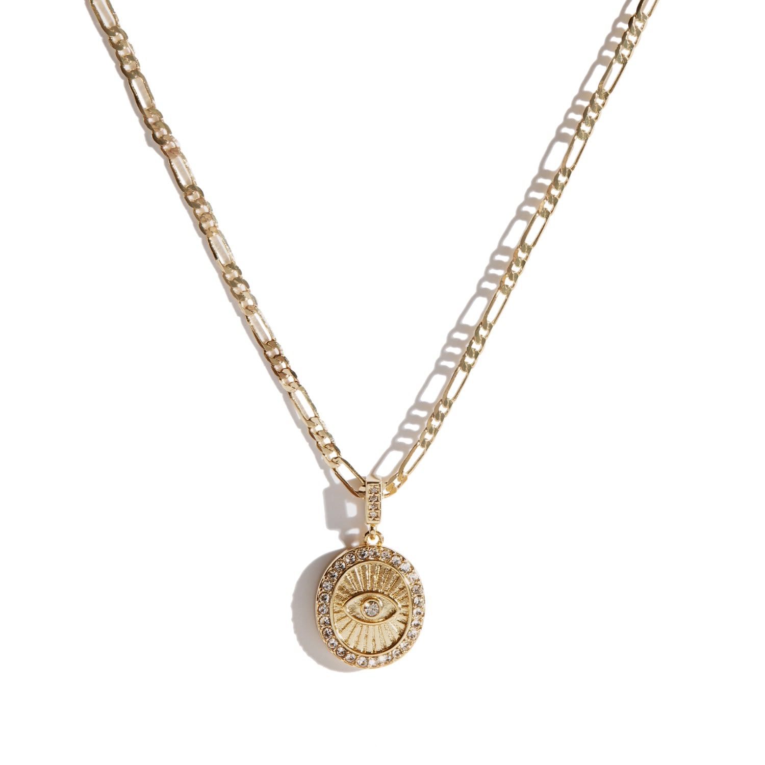 Women's Evil Eye Necklace Gold DRAE COLLECTION