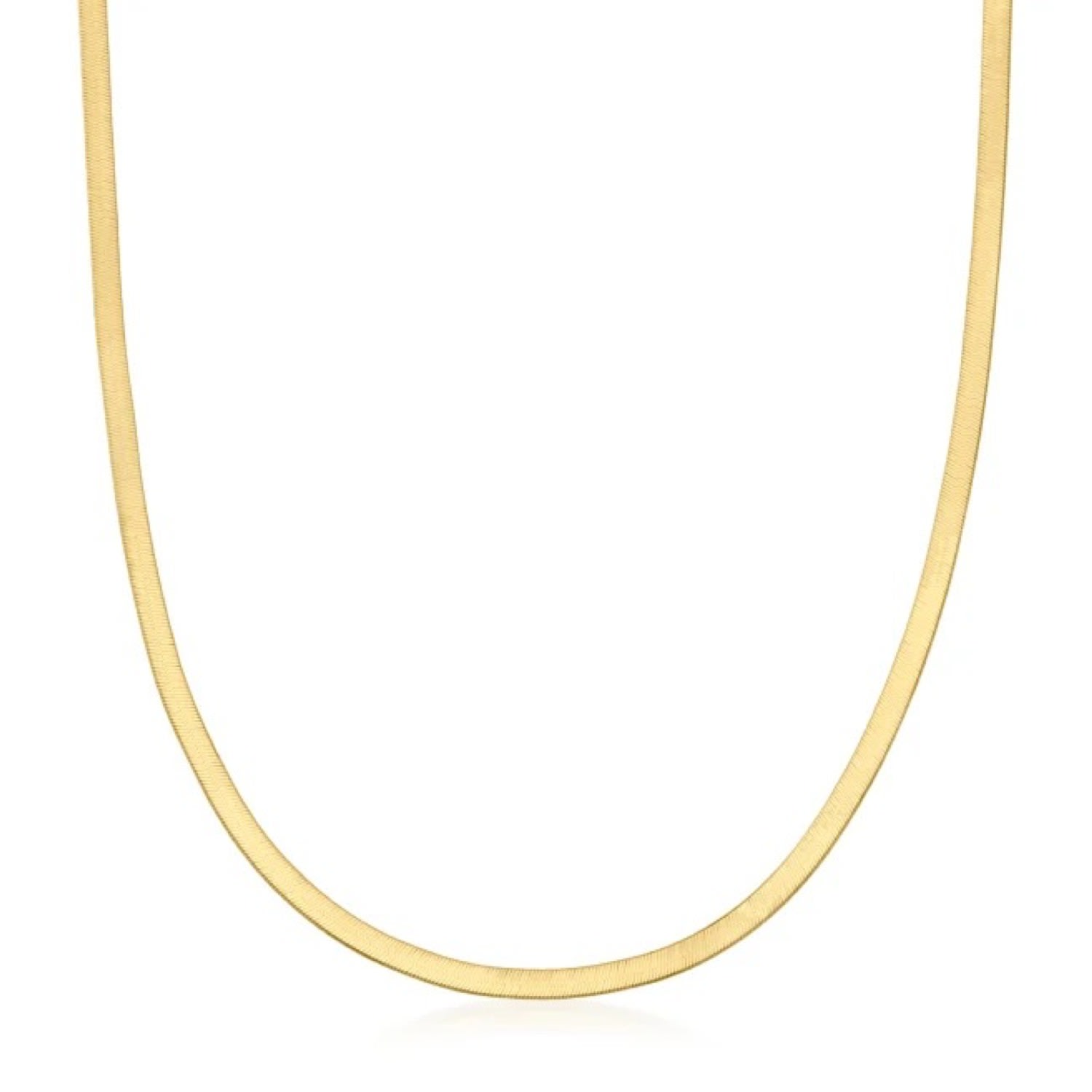 Women's Gold 3Mm Herringbone Chain Necklace 770 Fine Jewelry