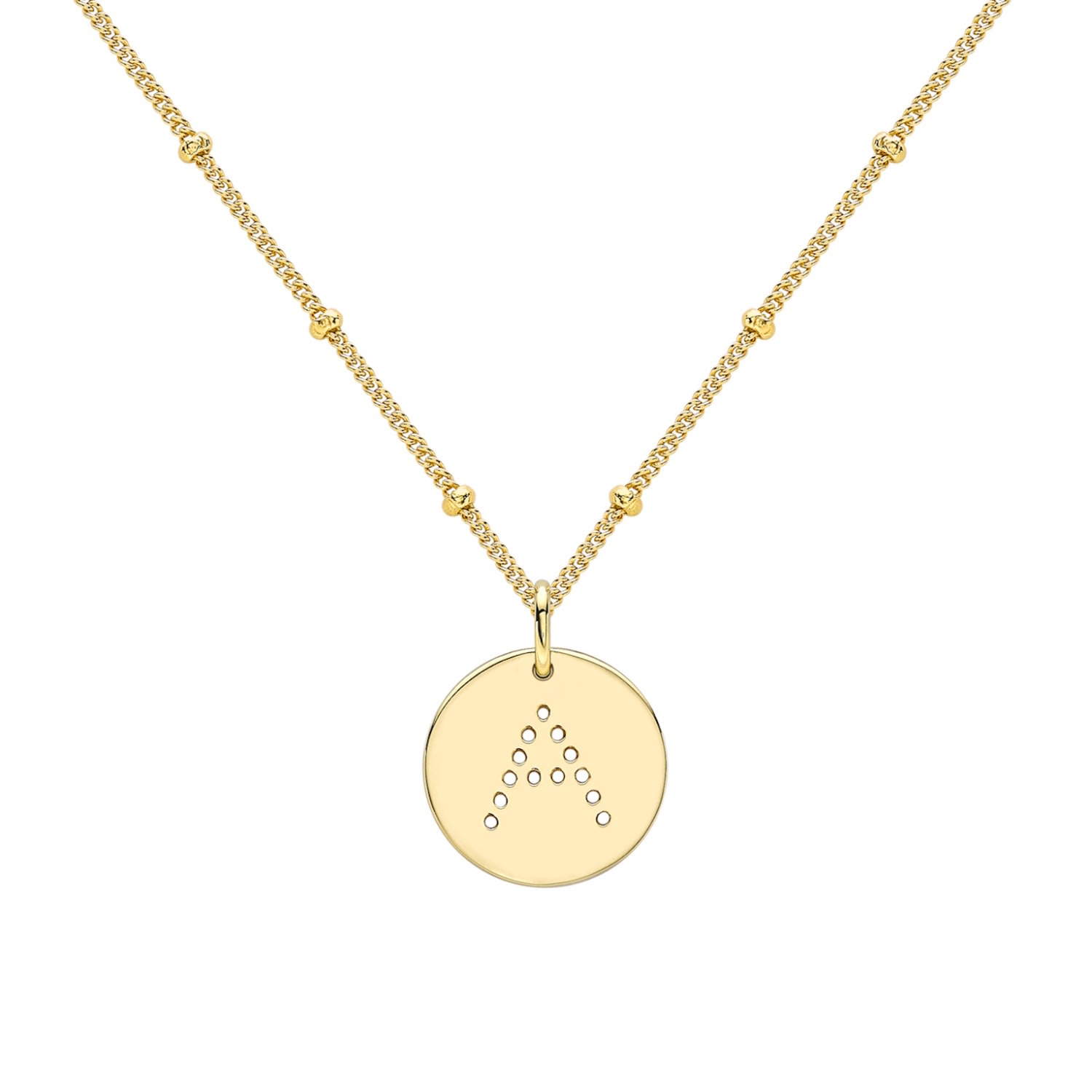 Women's Gold Alphabet A Necklace Neola