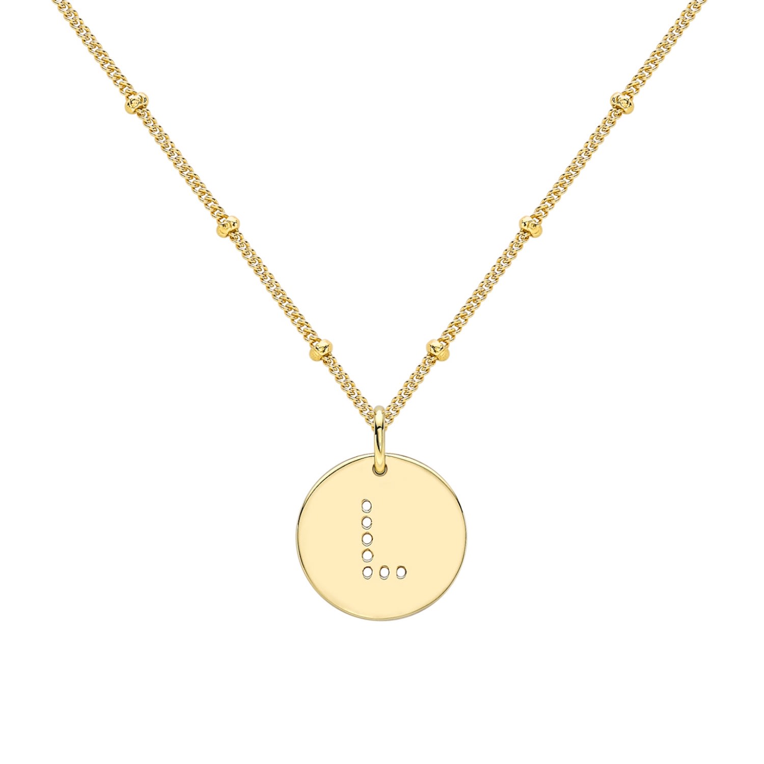 Women's Gold Alphabet L Necklace Neola