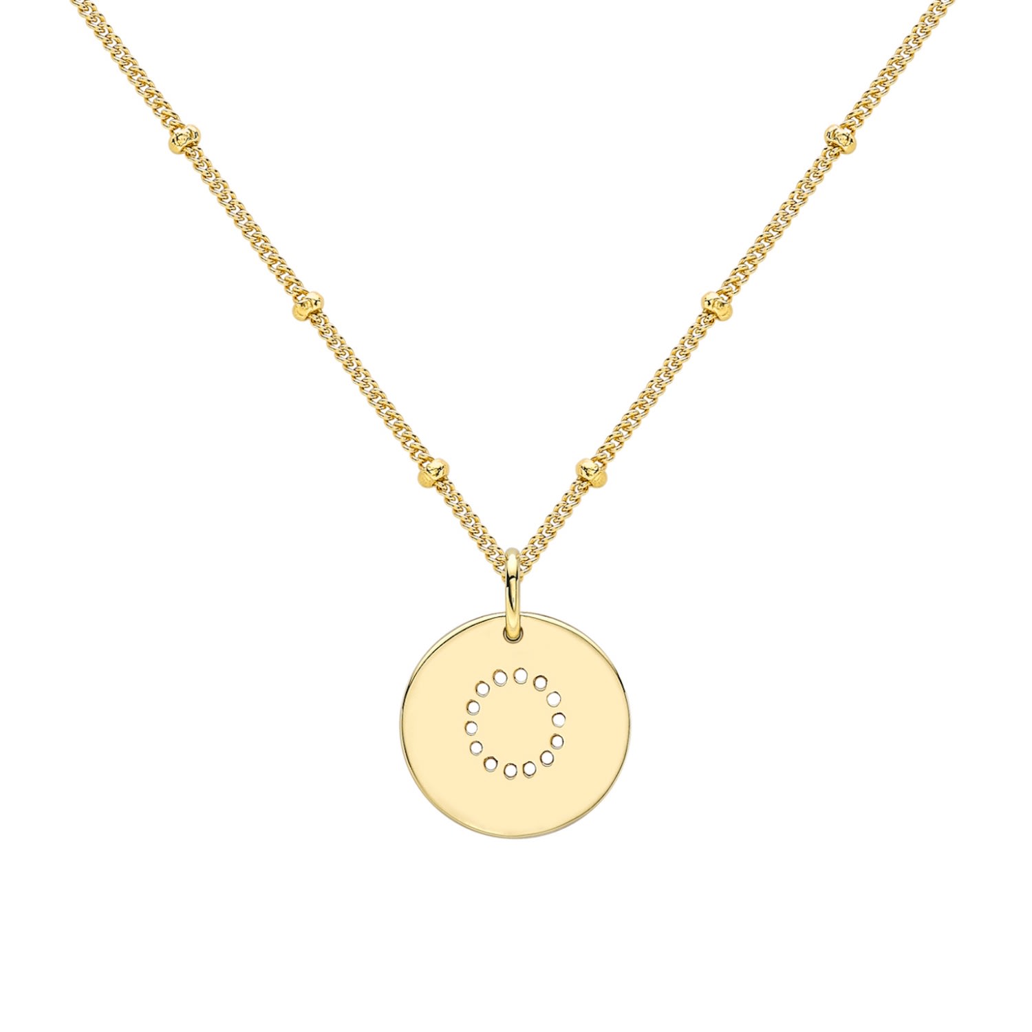 Women's Gold Alphabet O Necklace Neola