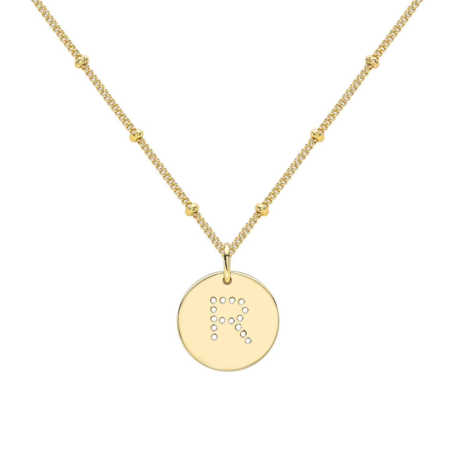 Women's Gold Alphabet R Necklace Neola