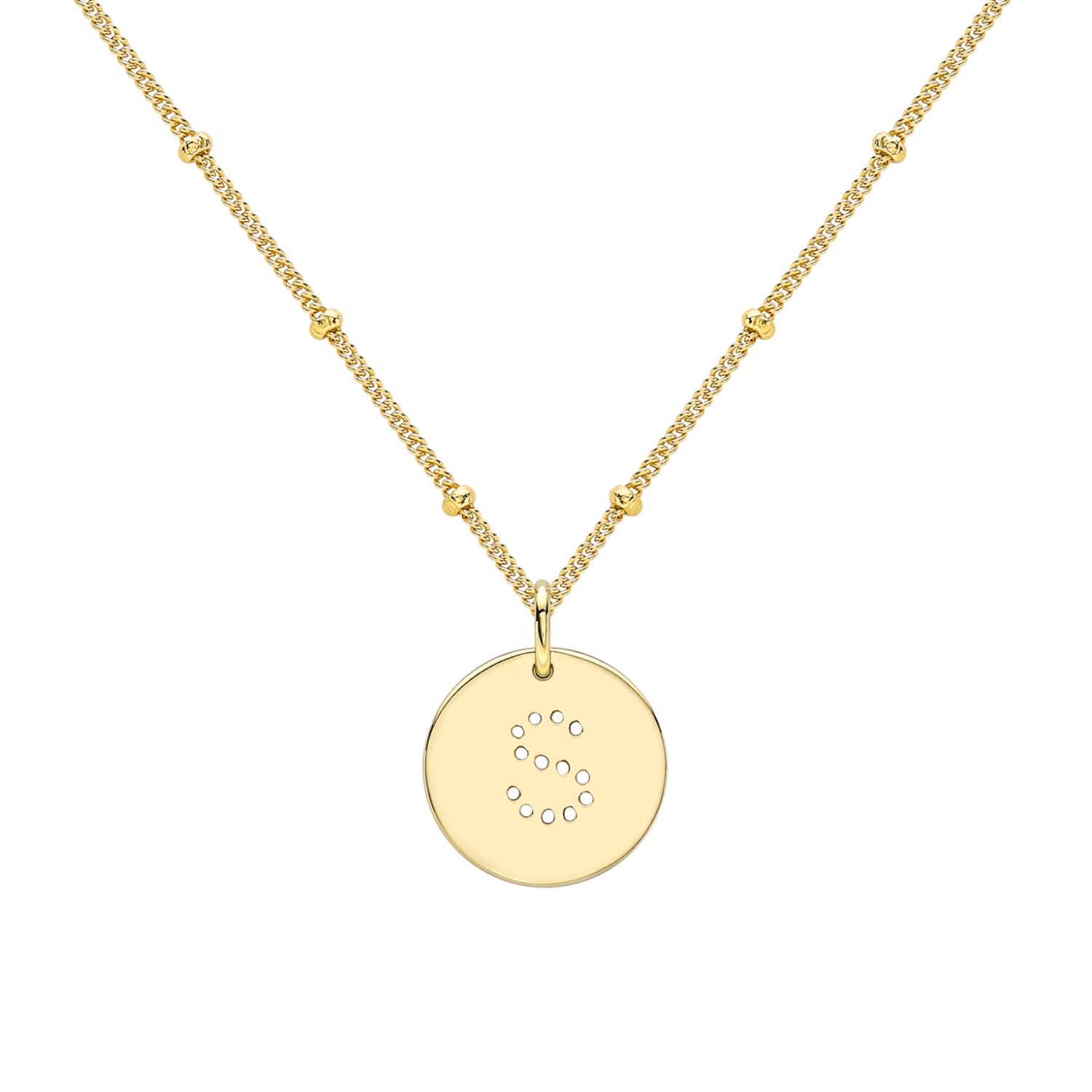 Women's Gold Alphabet S Necklace Neola
