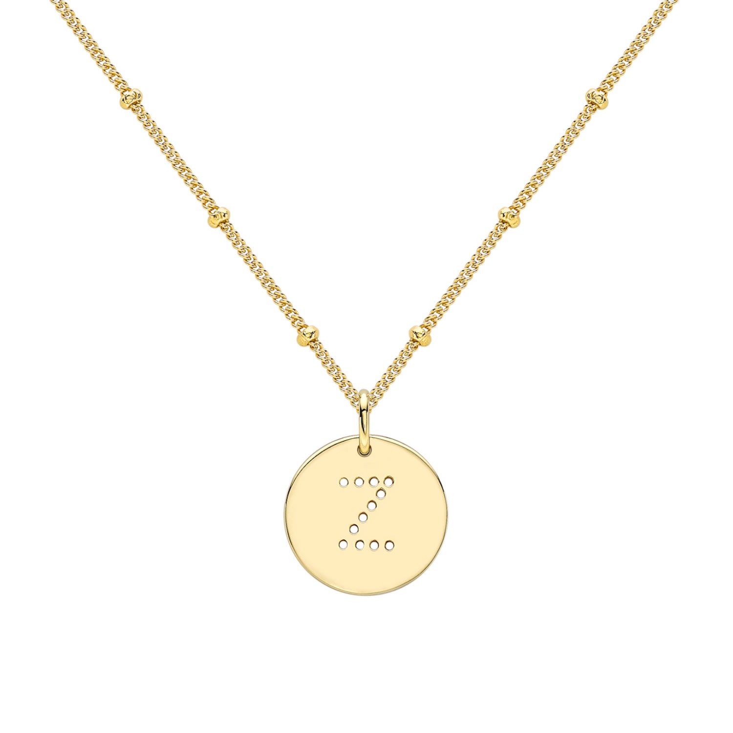 Women's Gold Alphabet Z Necklace Neola