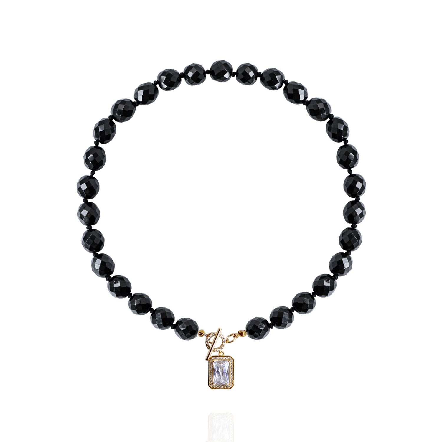Women's Gold / Black Leni Necklace In Noir Saule Label