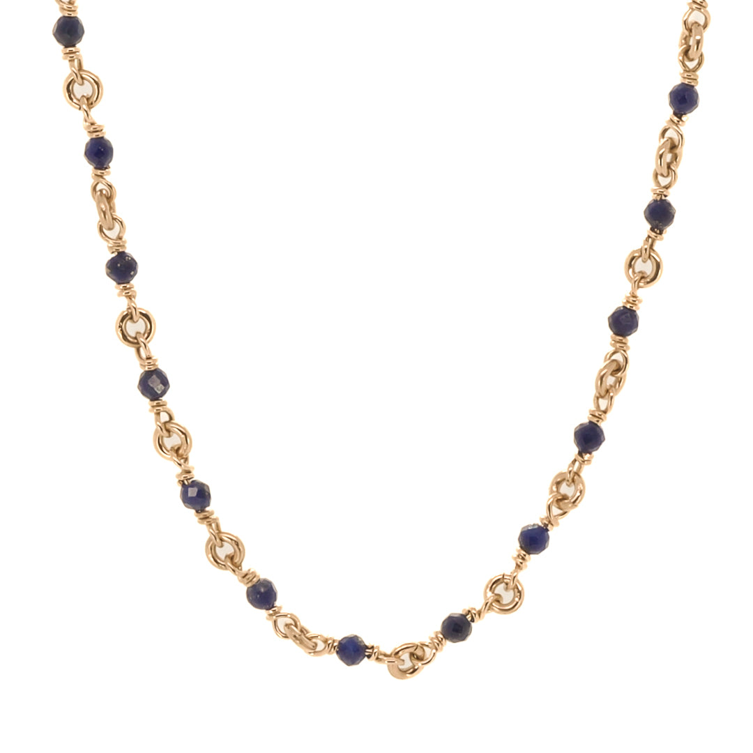 Women's Gold / Blue Karya Lapis Gold Necklace Ebru Jewelry