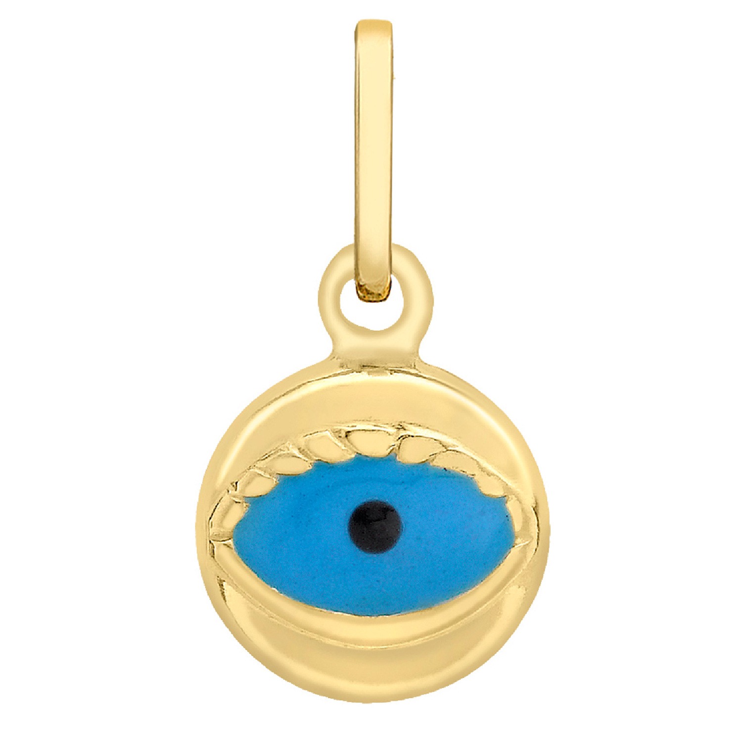 Women's Gold Mini Evil Eye Necklace Posh Totty Designs