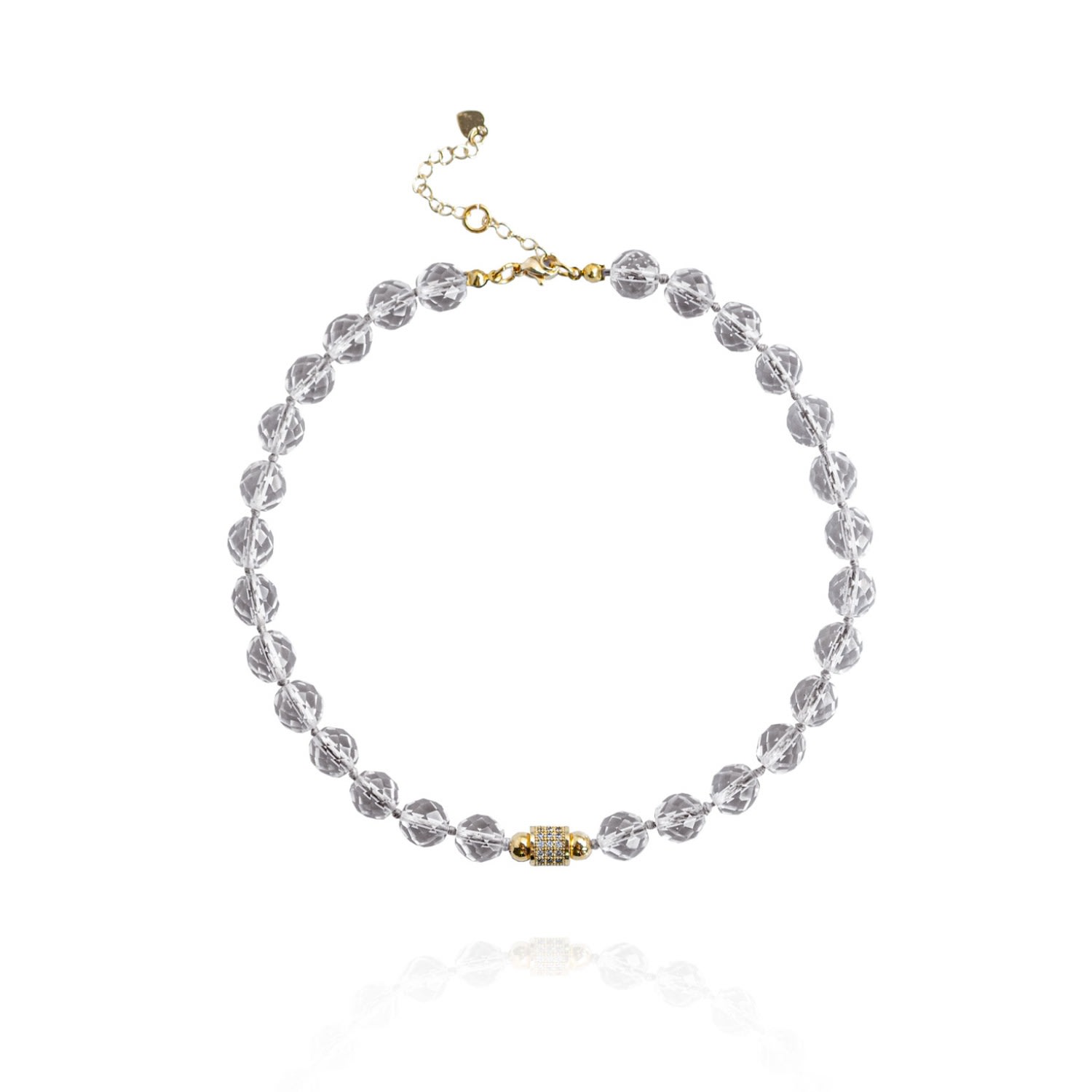 Women's Gold / Silver Leni Mini Necklace In Crystal Saule Label