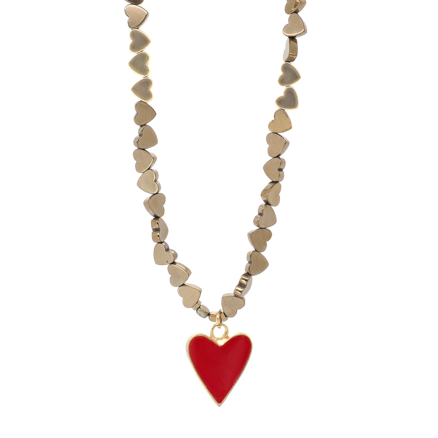 Women's Gold / Yellow / Orange Big Love Necklace Ebru Jewelry