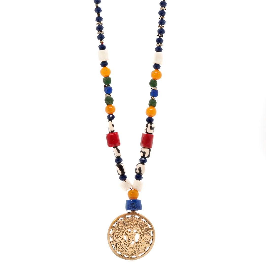 Women's Gold Yoga Necklace Ebru Jewelry