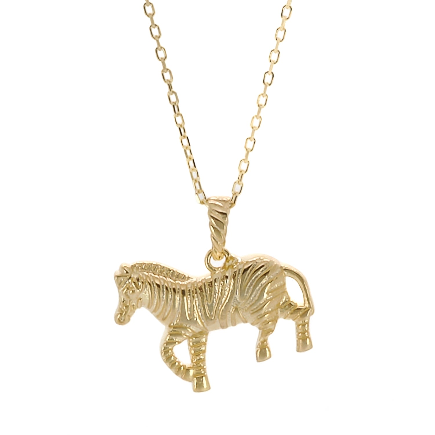 Women's Gold Zebra Necklace Ebru Jewelry