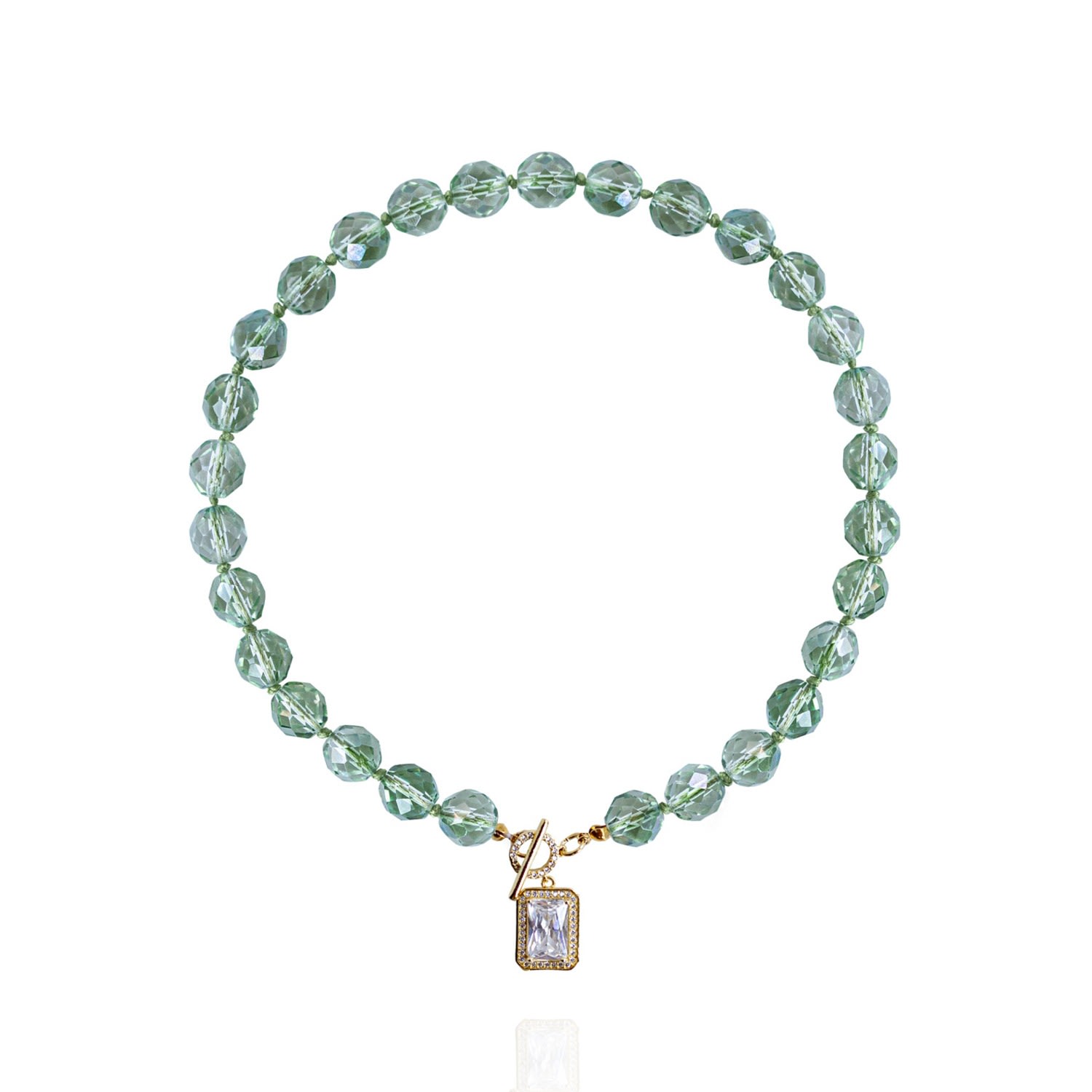 Women's Green Leni Necklace In Mint Saule Label