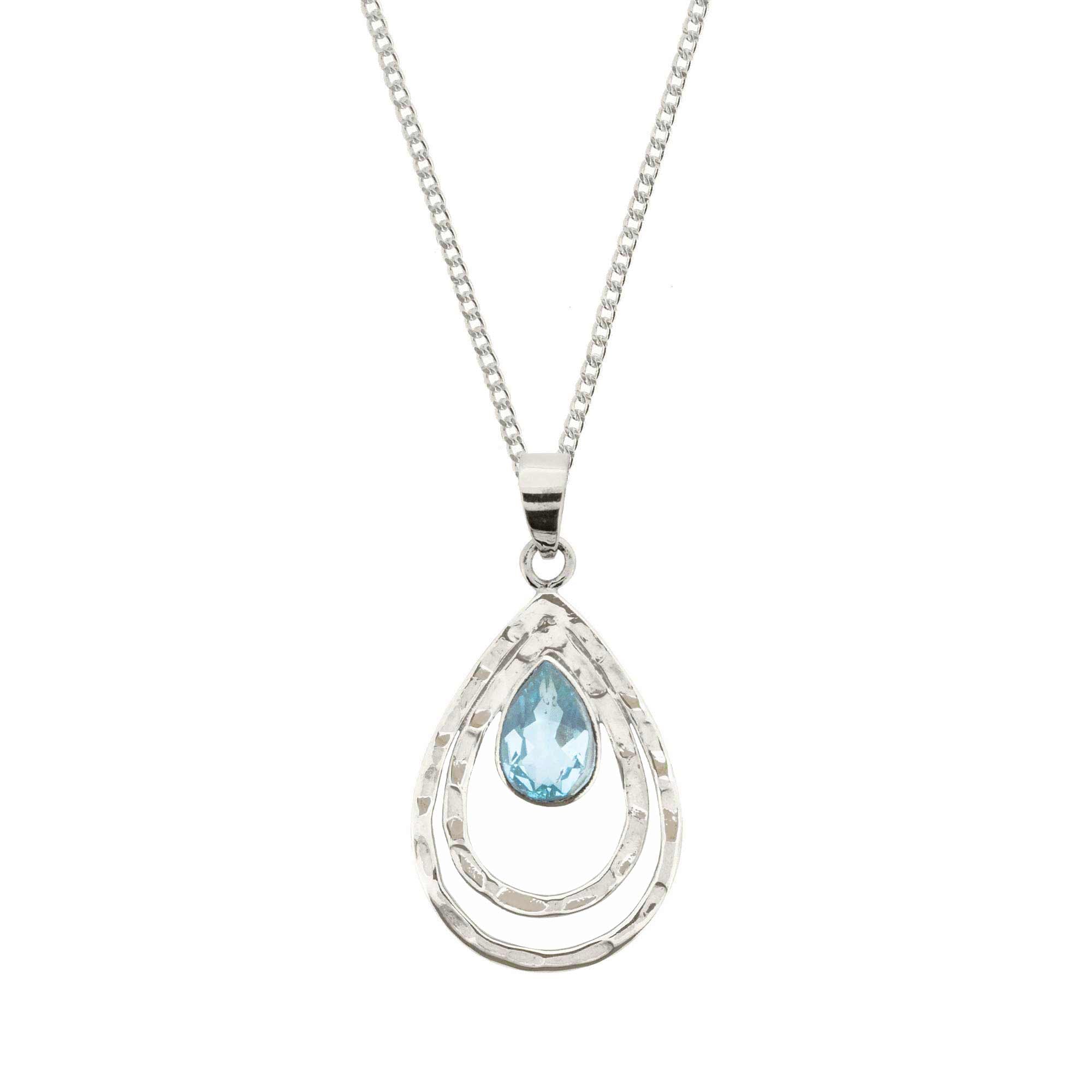 Women's Infinity Universe Necklace - Blue Topaz Charlotte's Web Jewellery