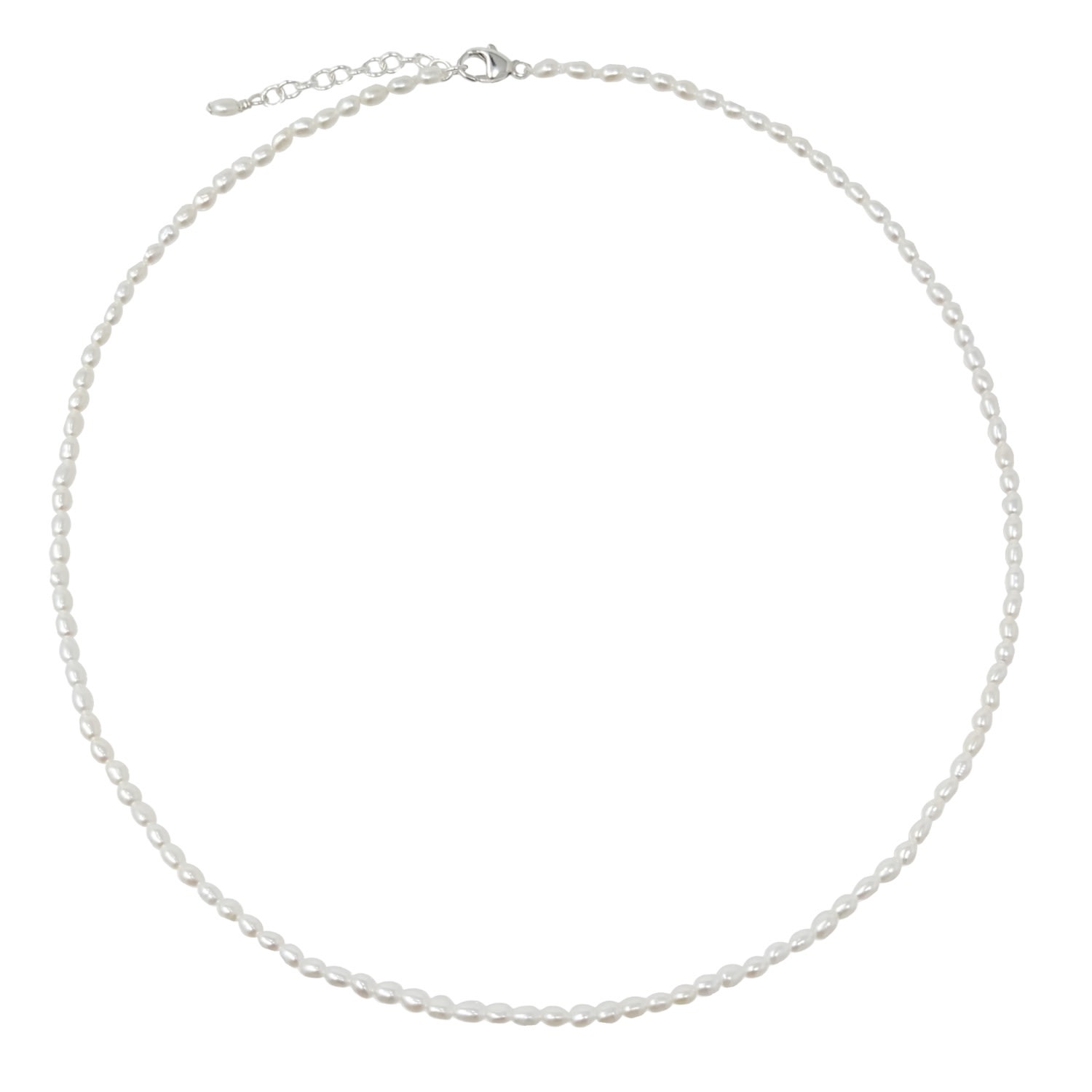 Women's Kira Seed Pearl Sterling Silver Necklace Kiri & Belle