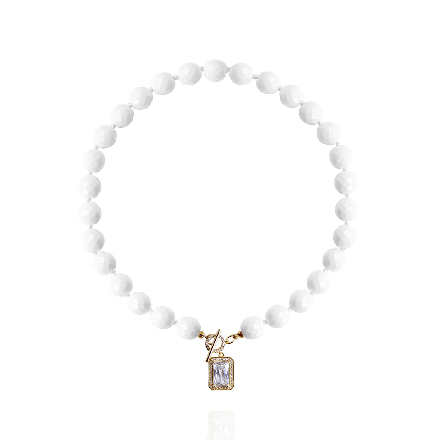 Women's Leni Necklace In White Saule Label