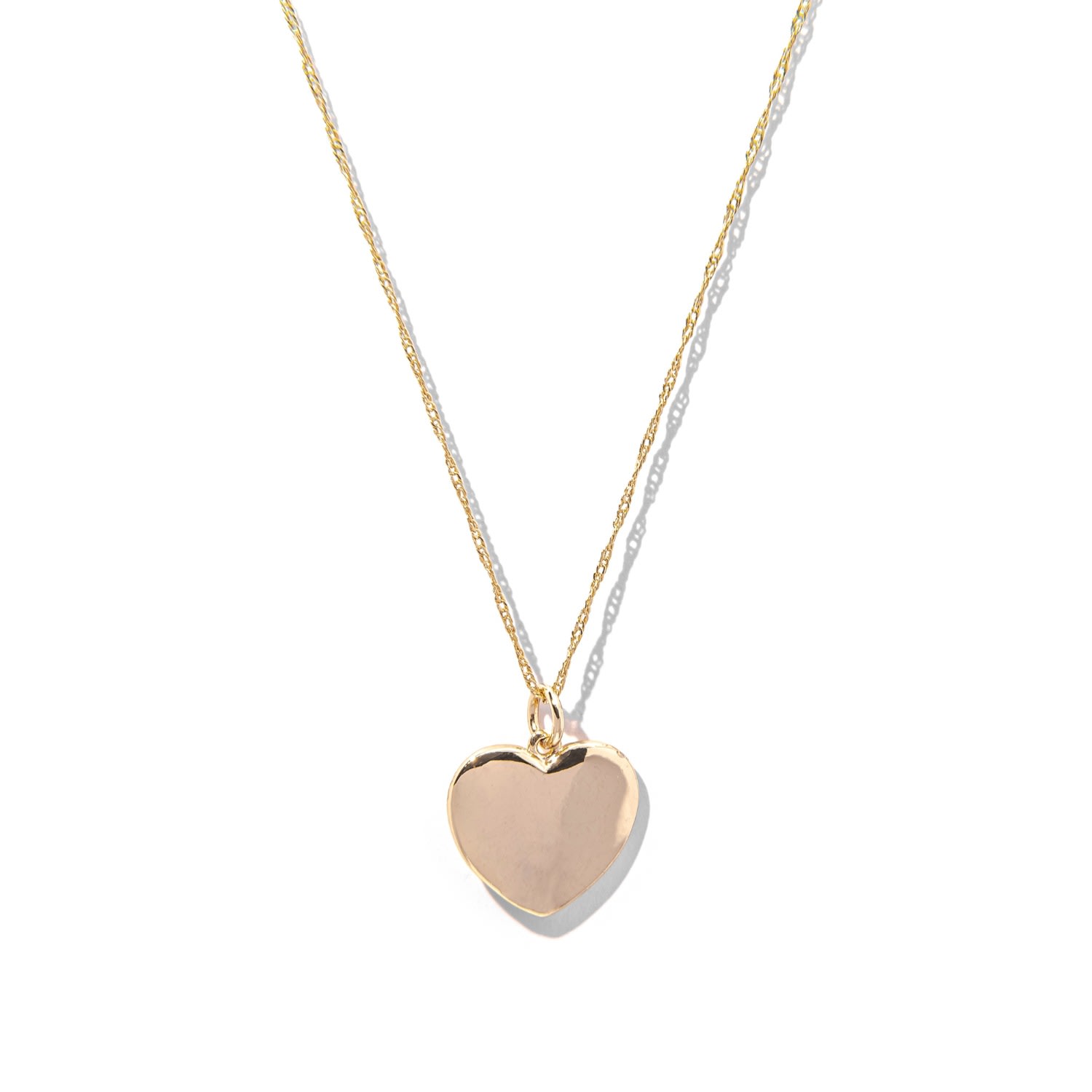 Women's Love Heart Pendant Gold Filled Necklace The Essential Jewels