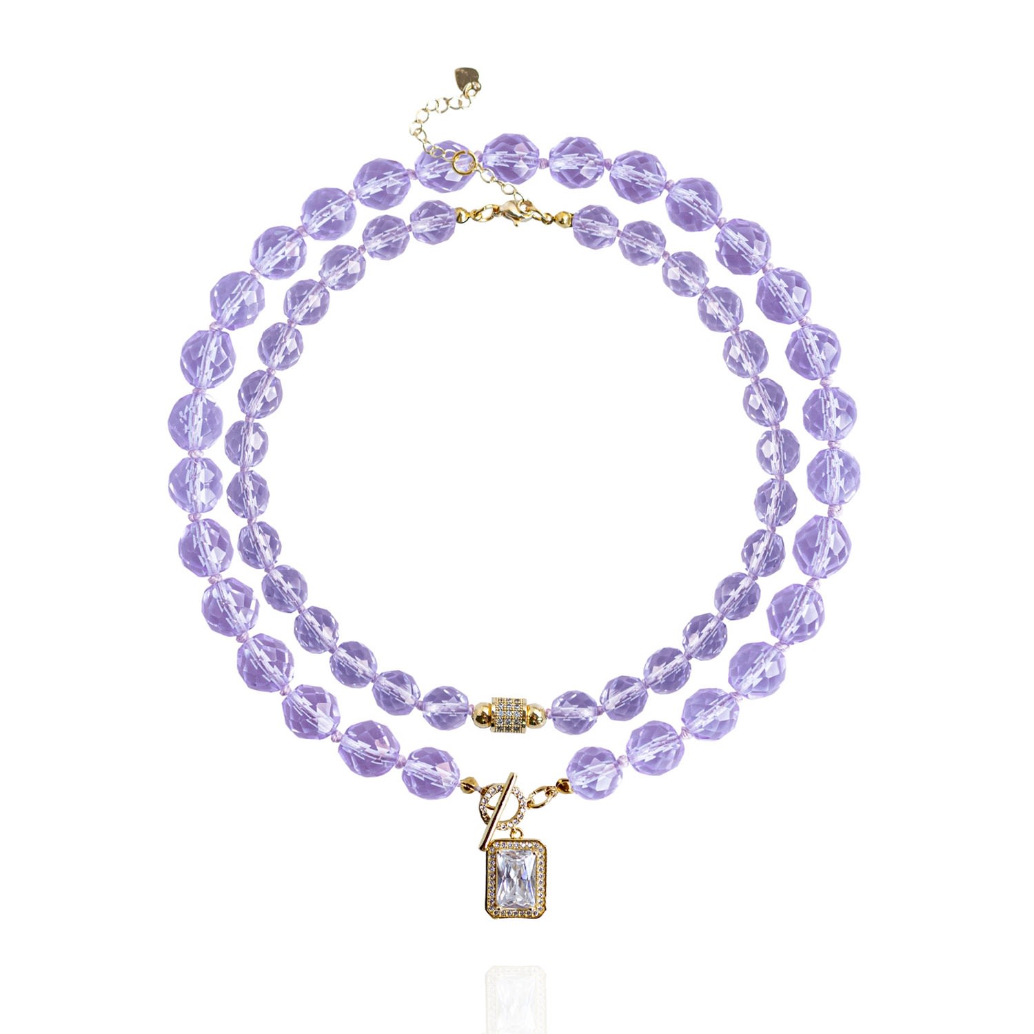 Women's Pink / Purple Leni Necklace Set In Lavender Saule Label