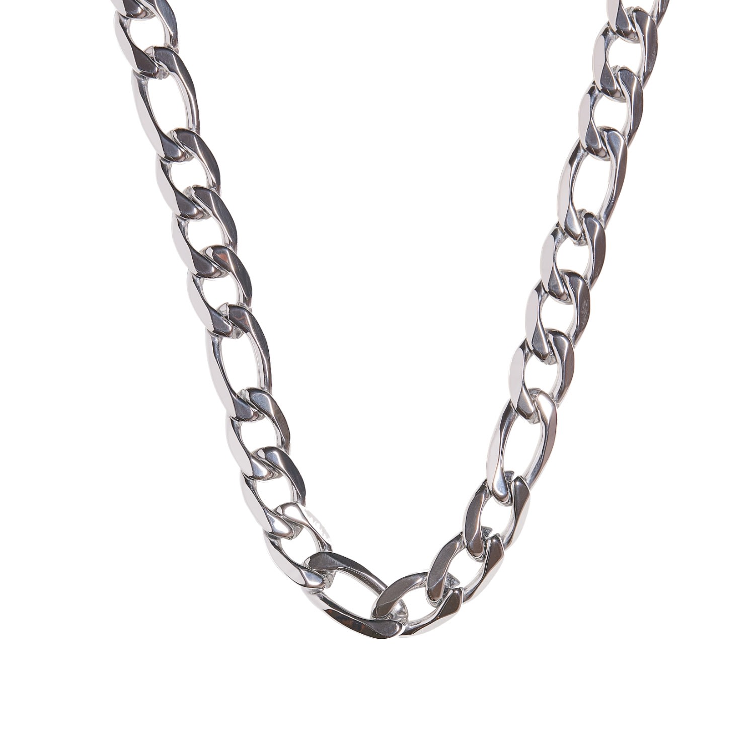 Women's Thick Figaro Necklace Silver DRAE COLLECTION