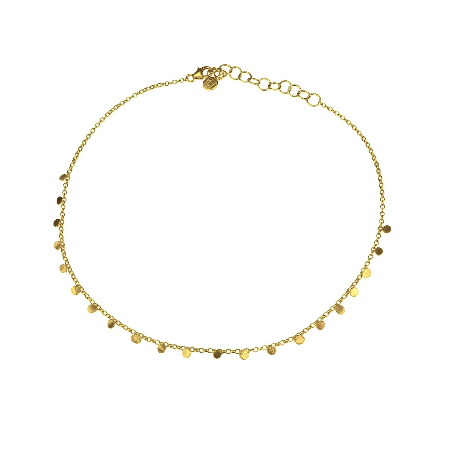 Women's Tiny Dot Gold Choker Necklace Yvonne Henderson Jewellery