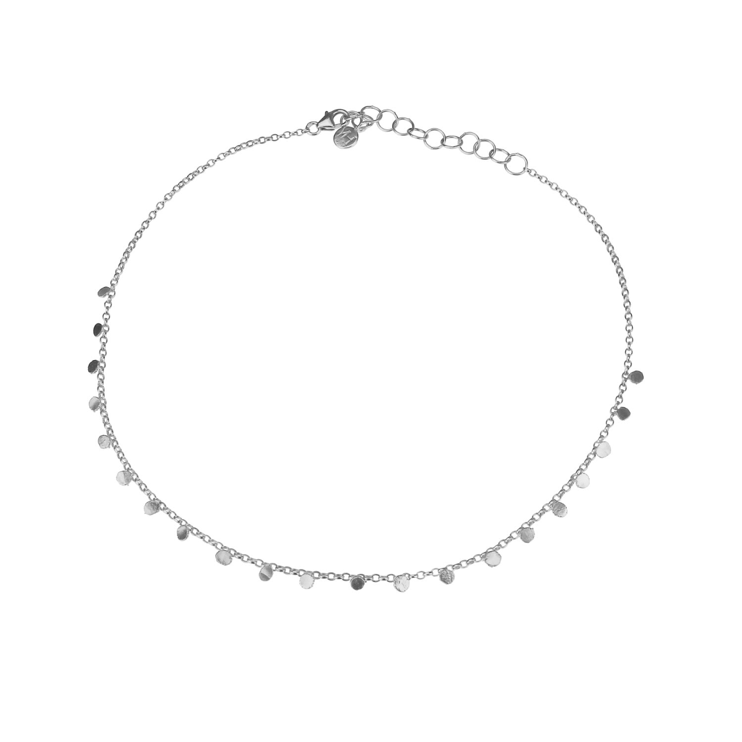 Women's Tiny Dot Silver Choker Necklace Yvonne Henderson Jewellery