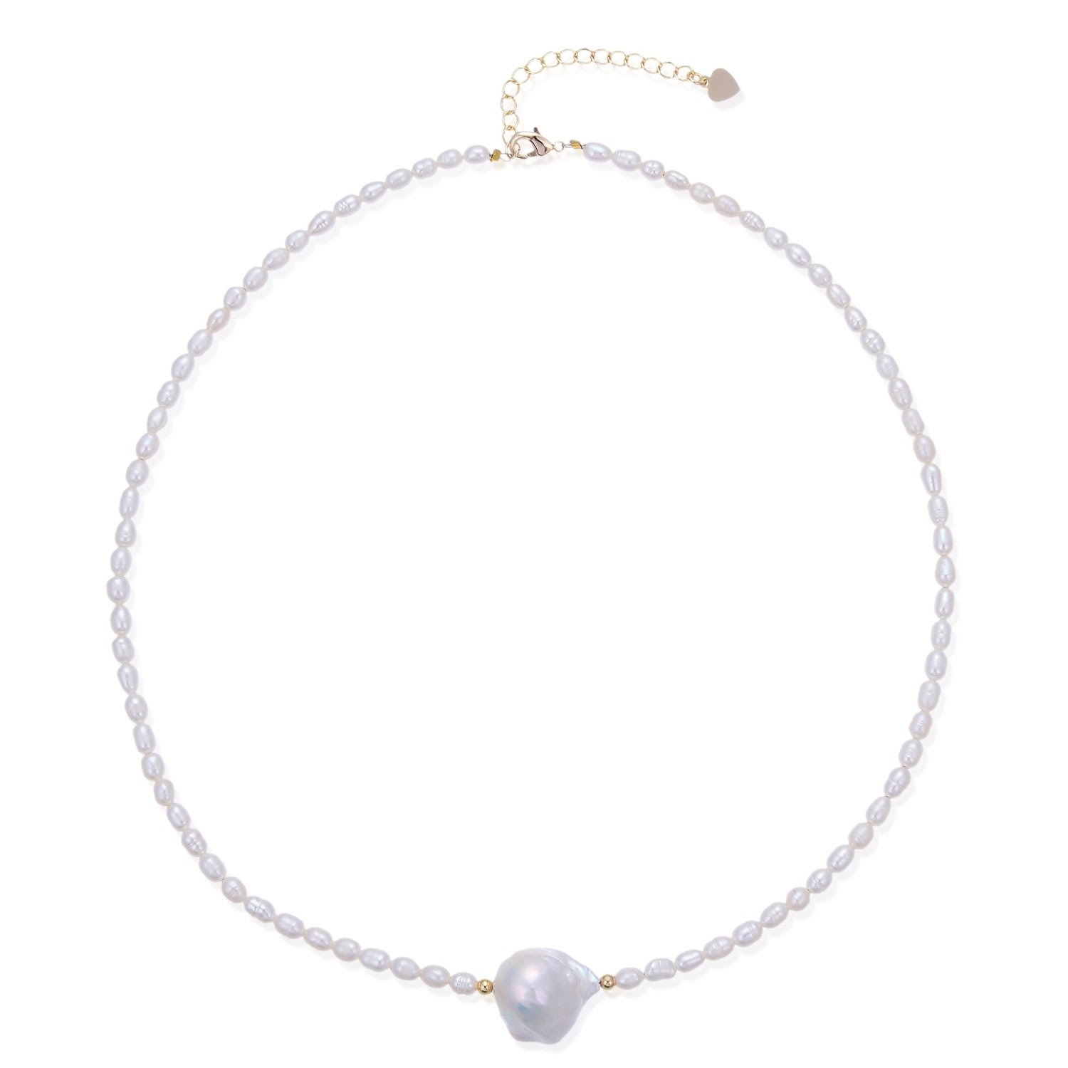 Women's White Brynlee Pearl Necklace House of Elliott