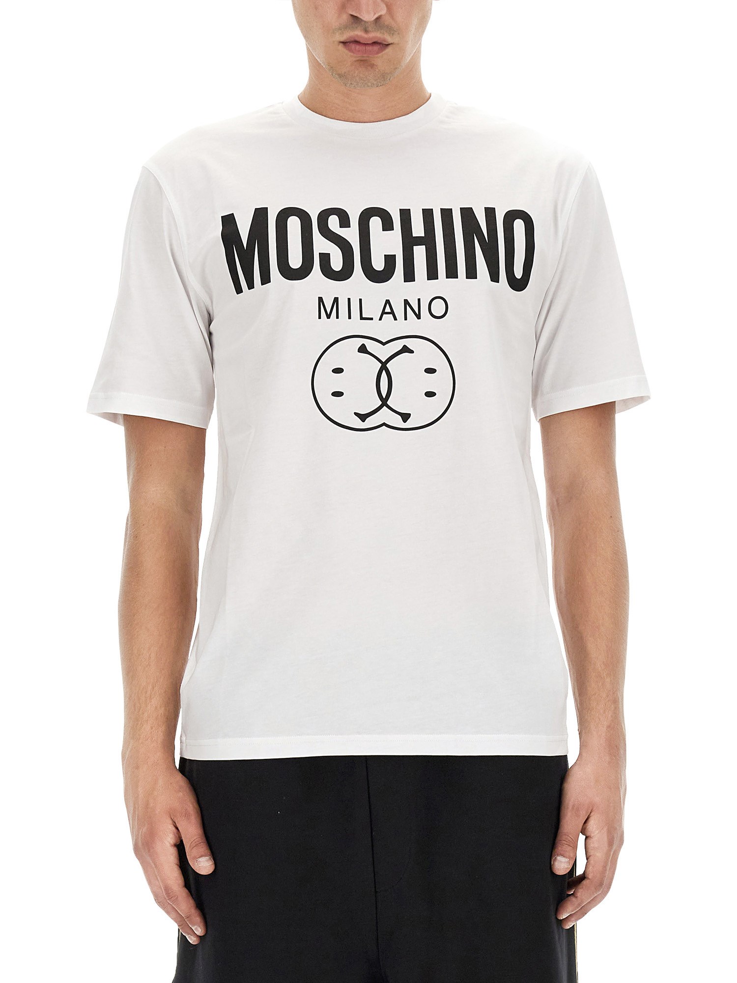 moschino double smile t-shirt