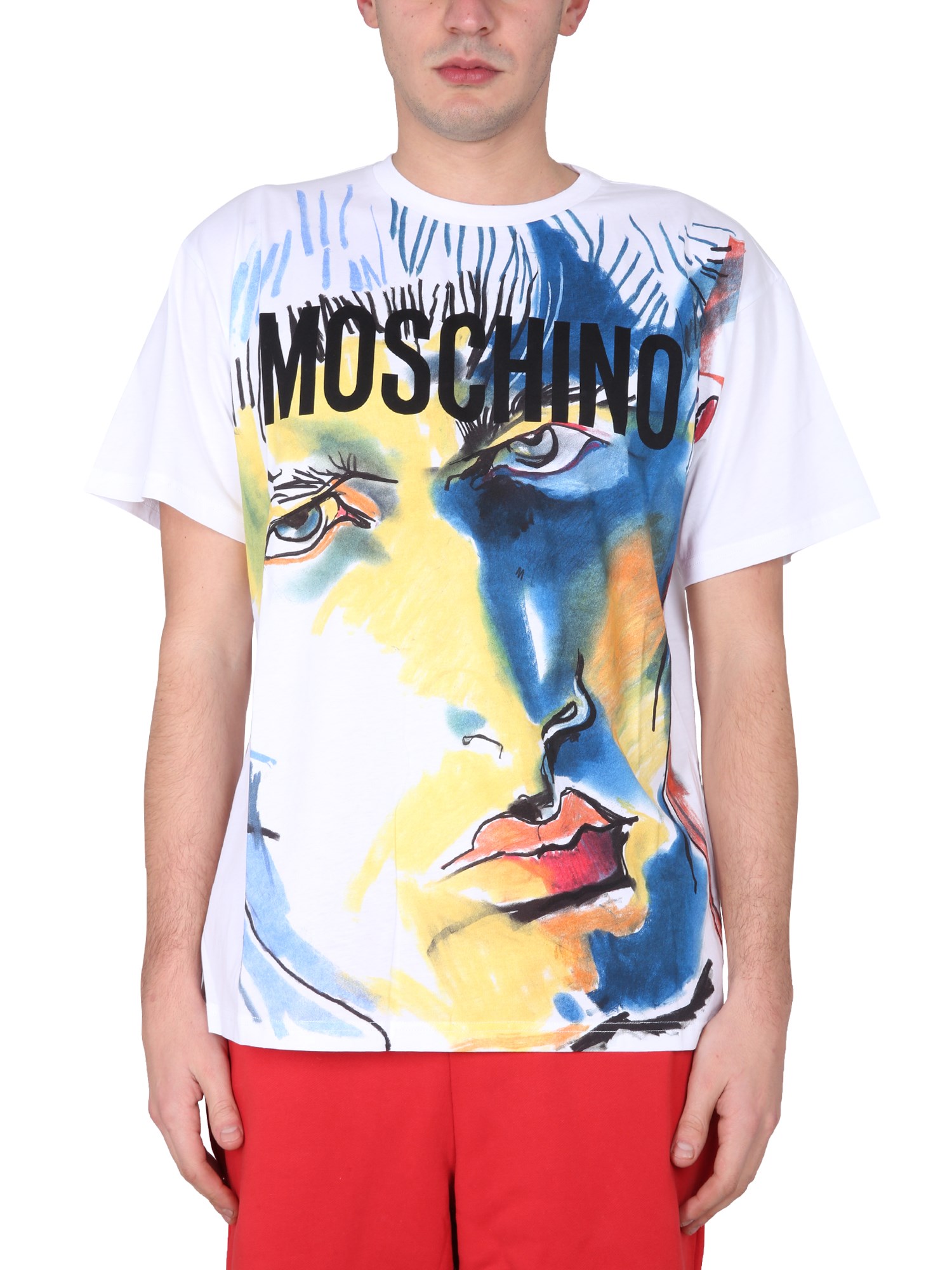 moschino logo print t-shirt