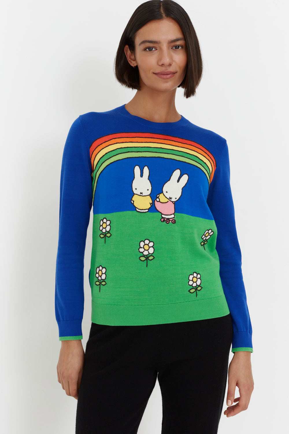 Blue Cotton Miffy World Sweater