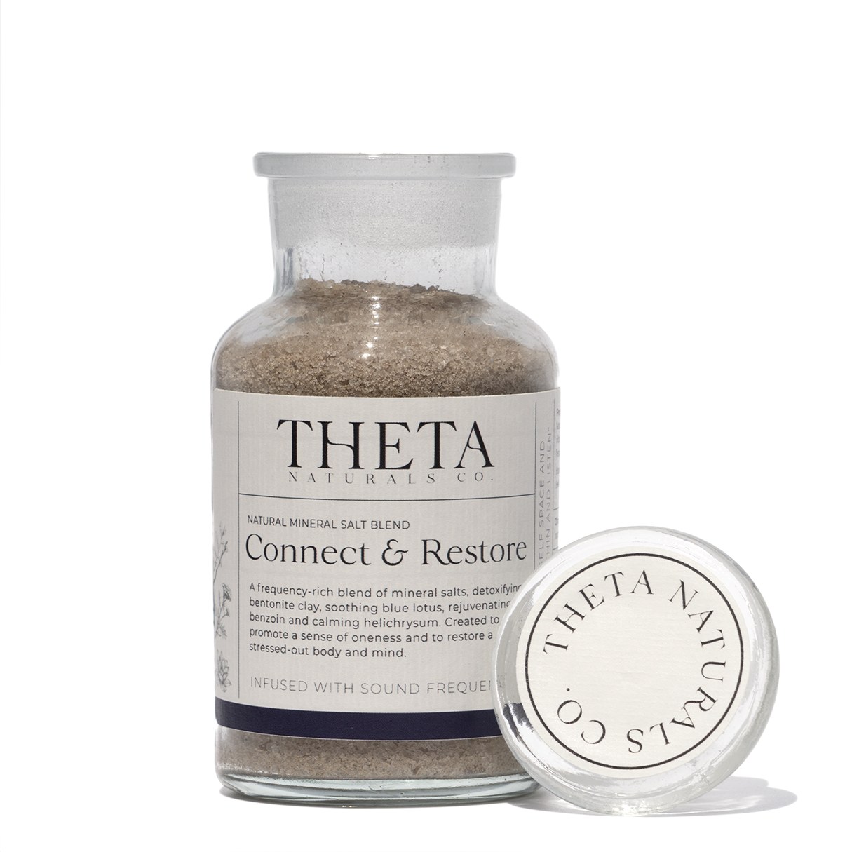 Connect & Restore - Bath Salts - Blue Lotus, Benzoin & Helichrysum One Size Theta Naturals Co.