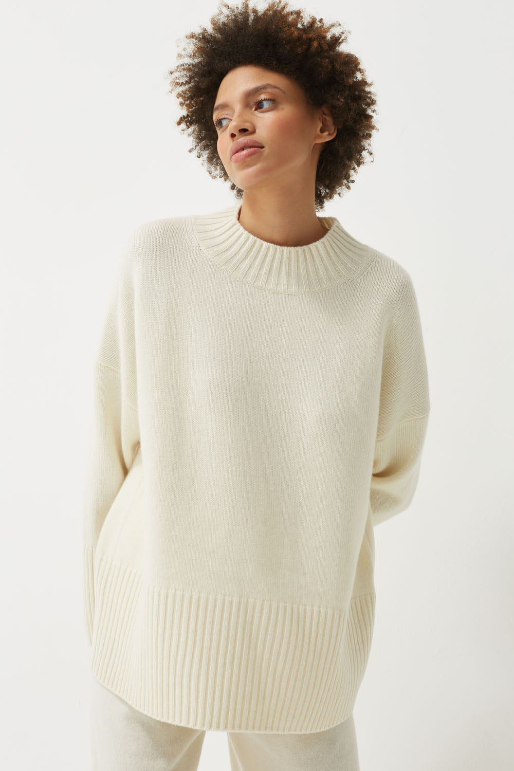 Cream Cashmere Comfort Sweater
