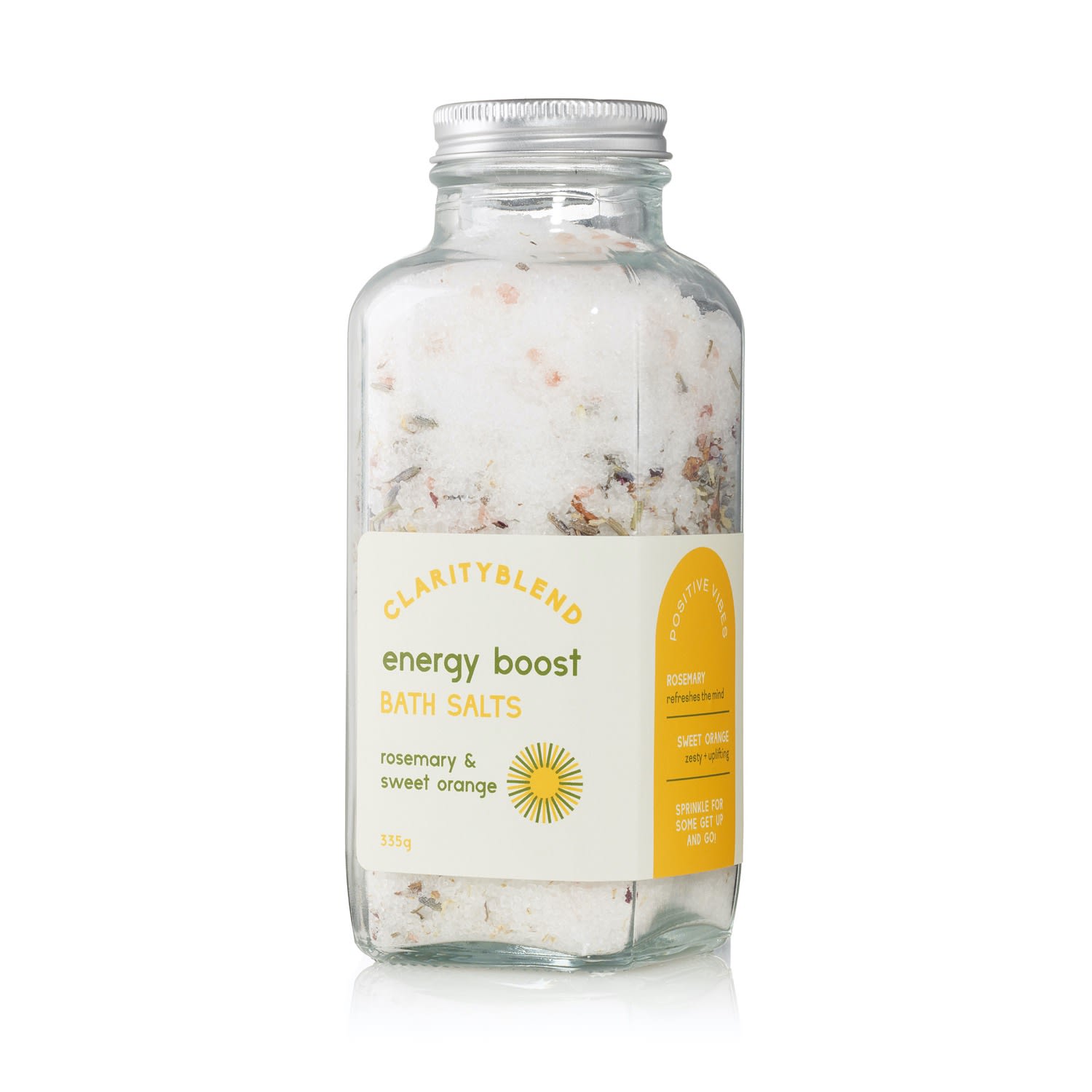 Energy Boost Bath Salts Clarity Blend Aromatherapy