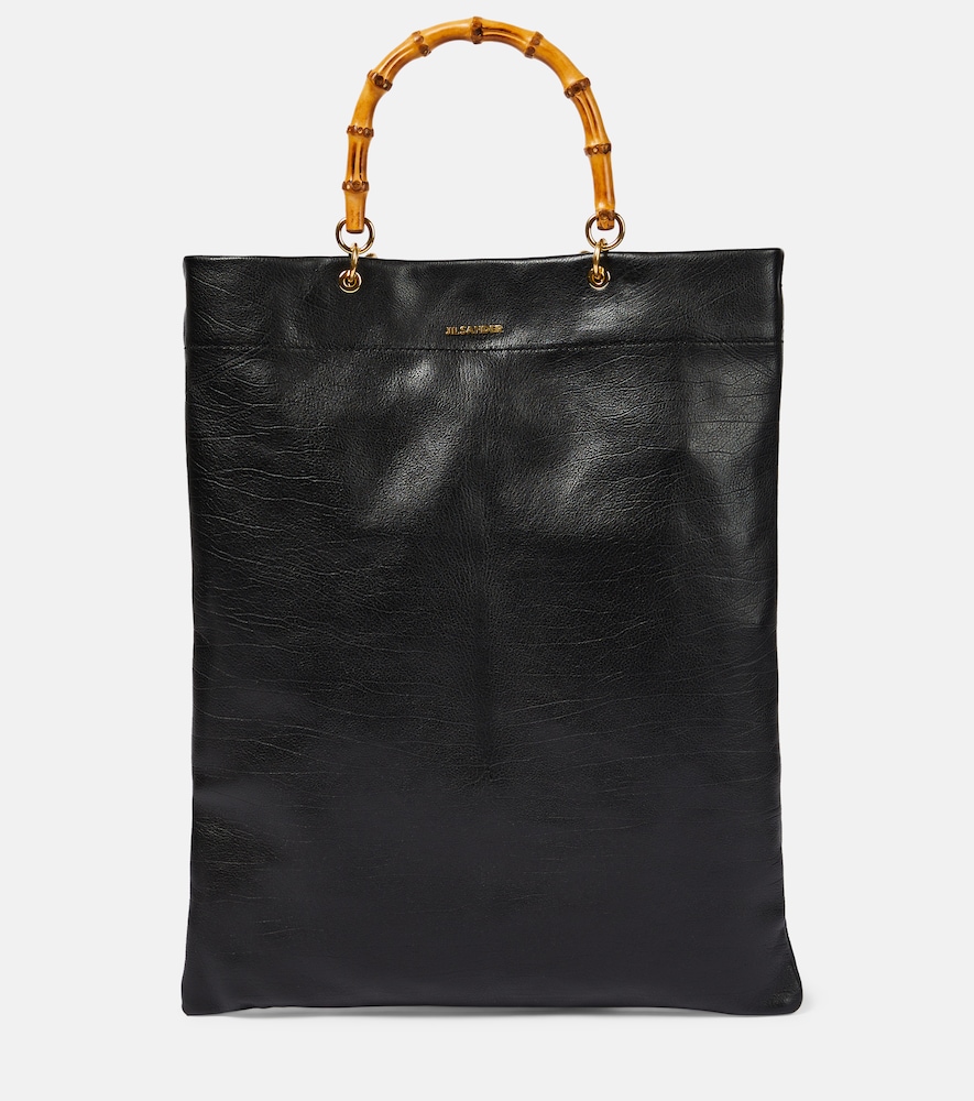 Jil Sander Large leather tote bag