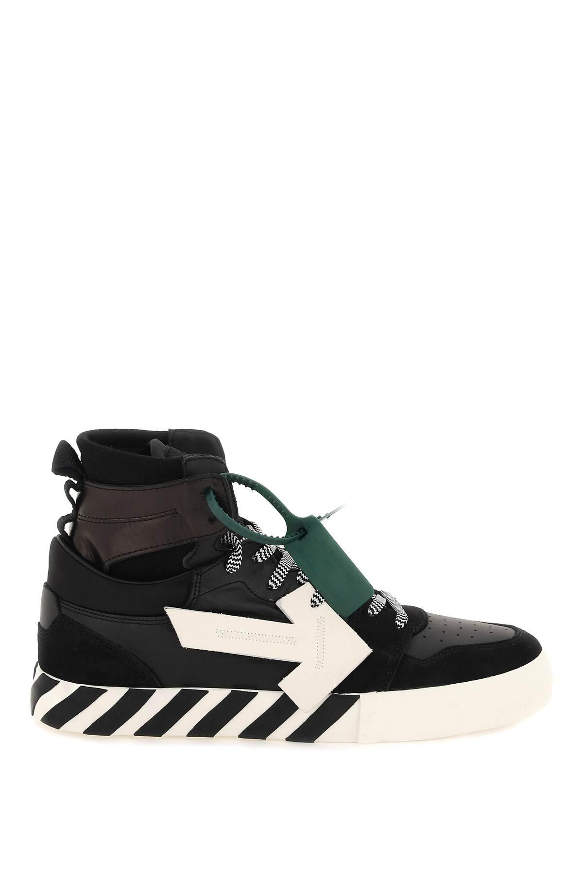 OFF-WHITE HIGH TOP VULANIZED SNEAKERS