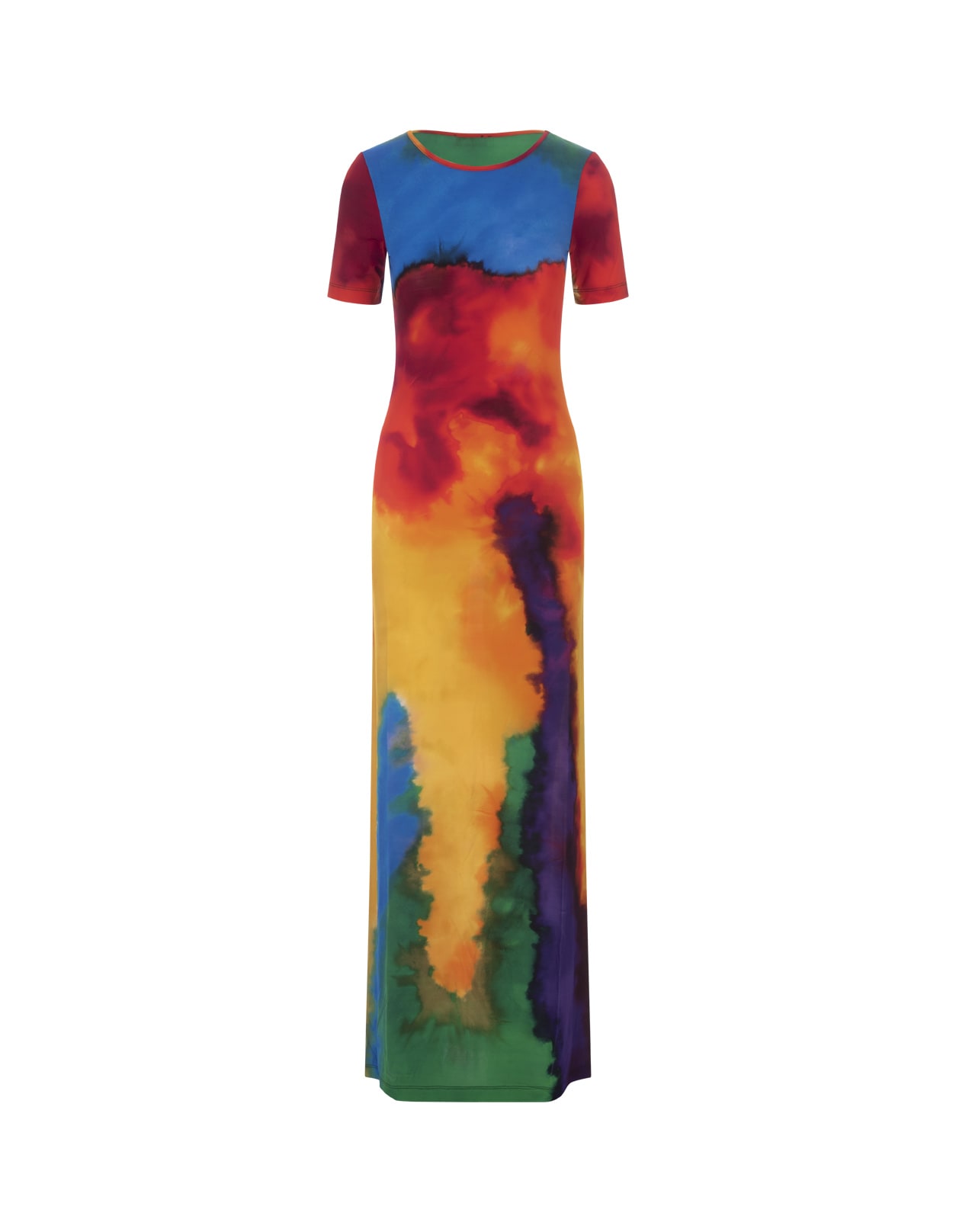 Paco Rabanne Long Multicolor Dress