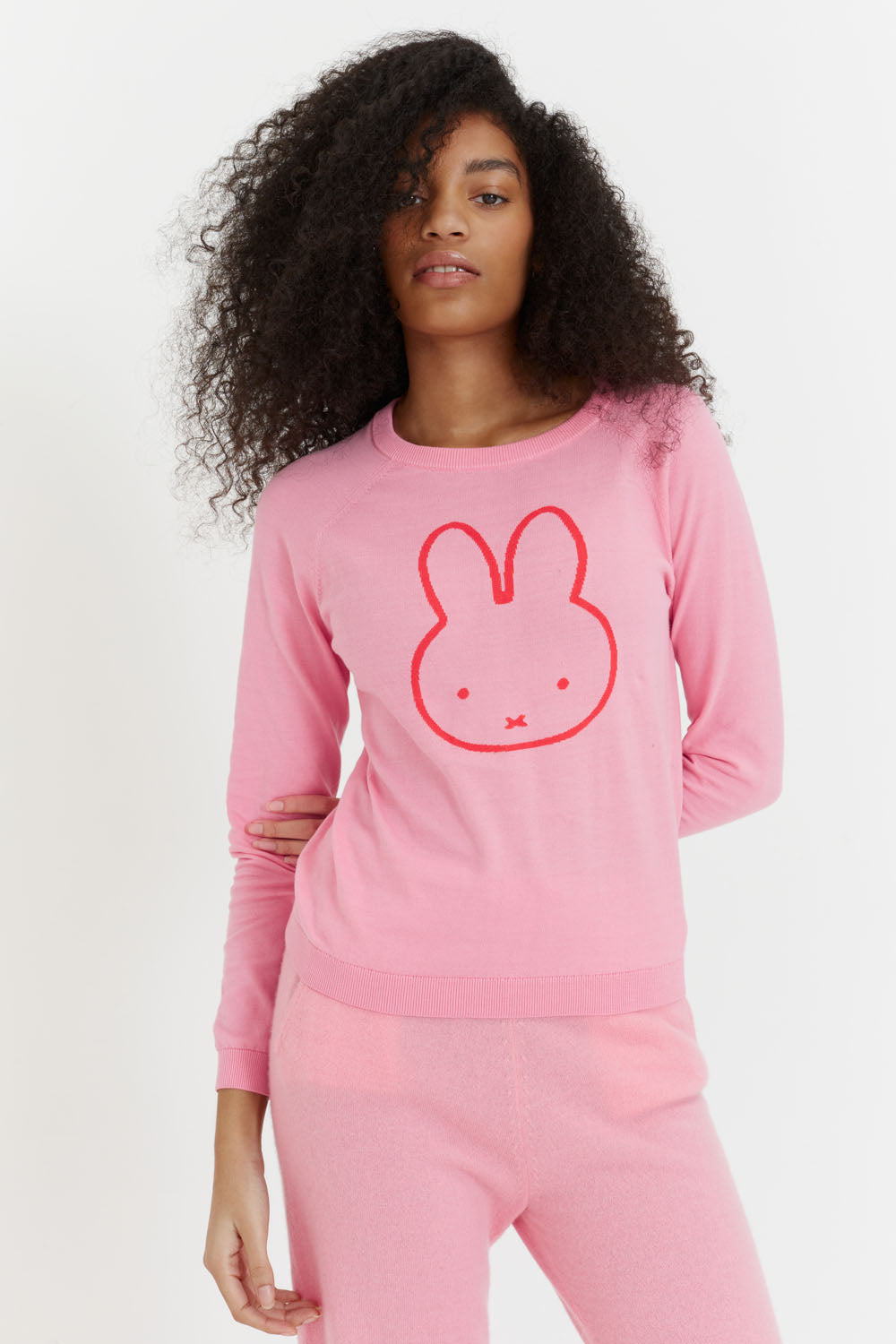 Pink Cotton Miffy Sweater