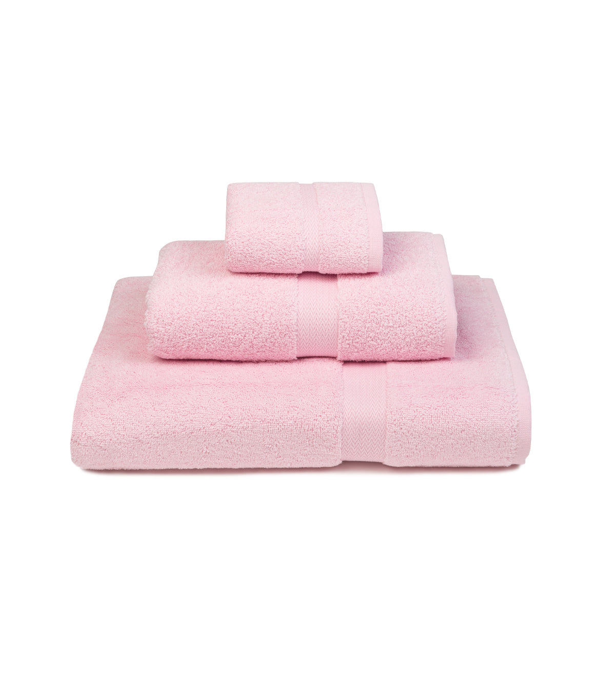 Pink / Purple Almonda Bath Towel Set - Light Pink One Size Torres Novas