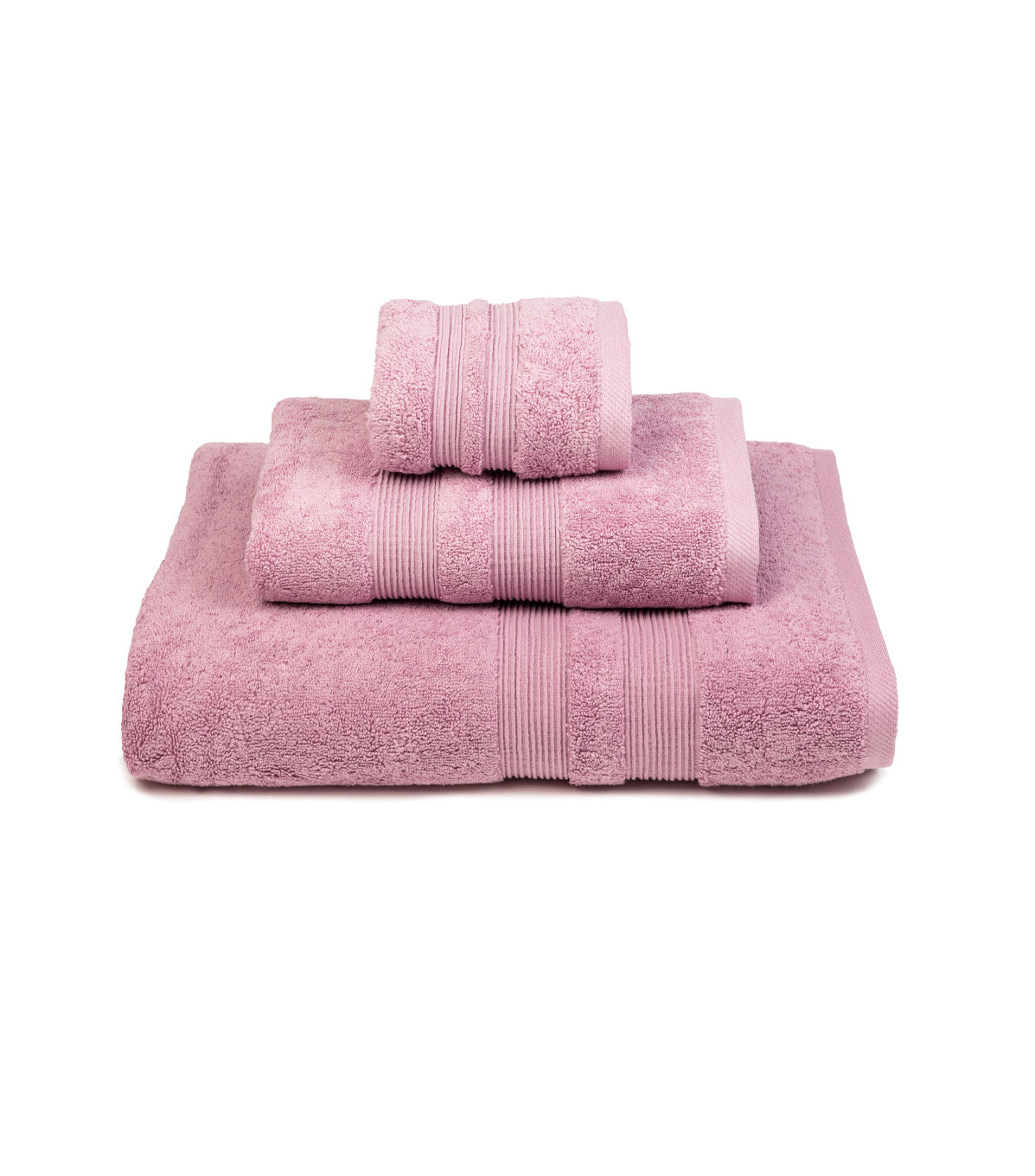 Pink / Purple Elegance Bath Towel Set - Old Pink One Size Torres Novas