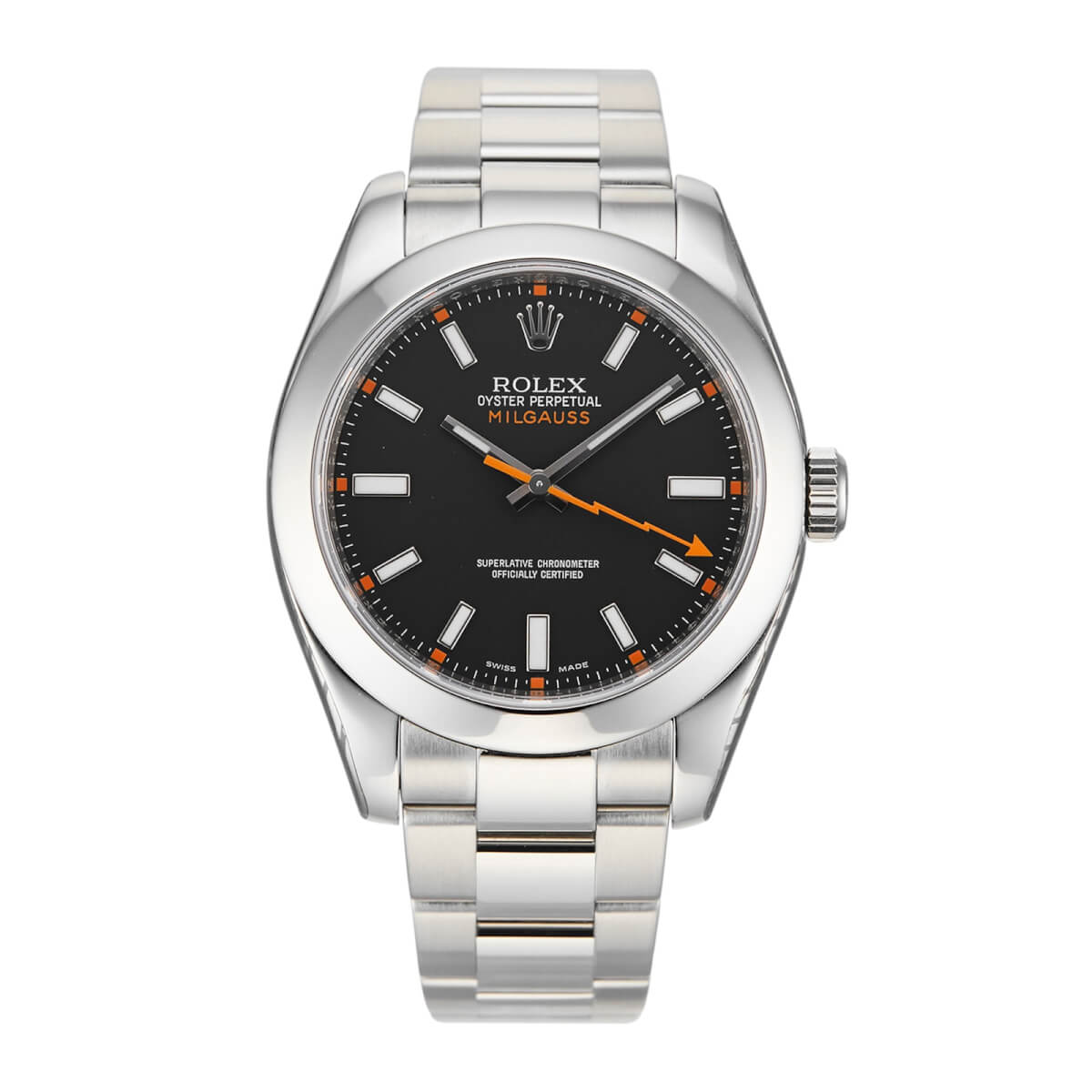 Pre-Owned Rolex Milgauss 40 Mens Watch 116400