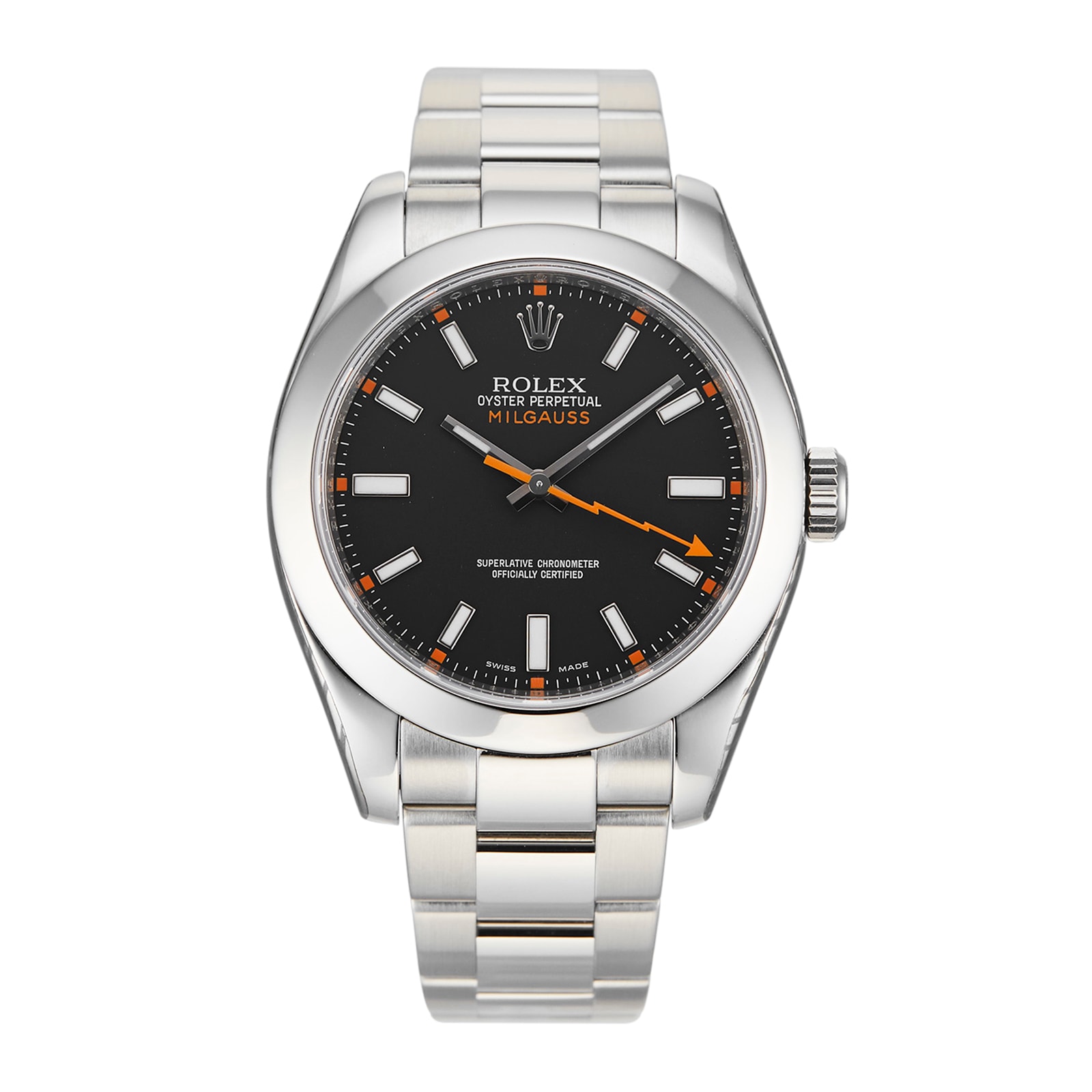 Pre-Owned Rolex Milgauss 40 Mens Watch 116400