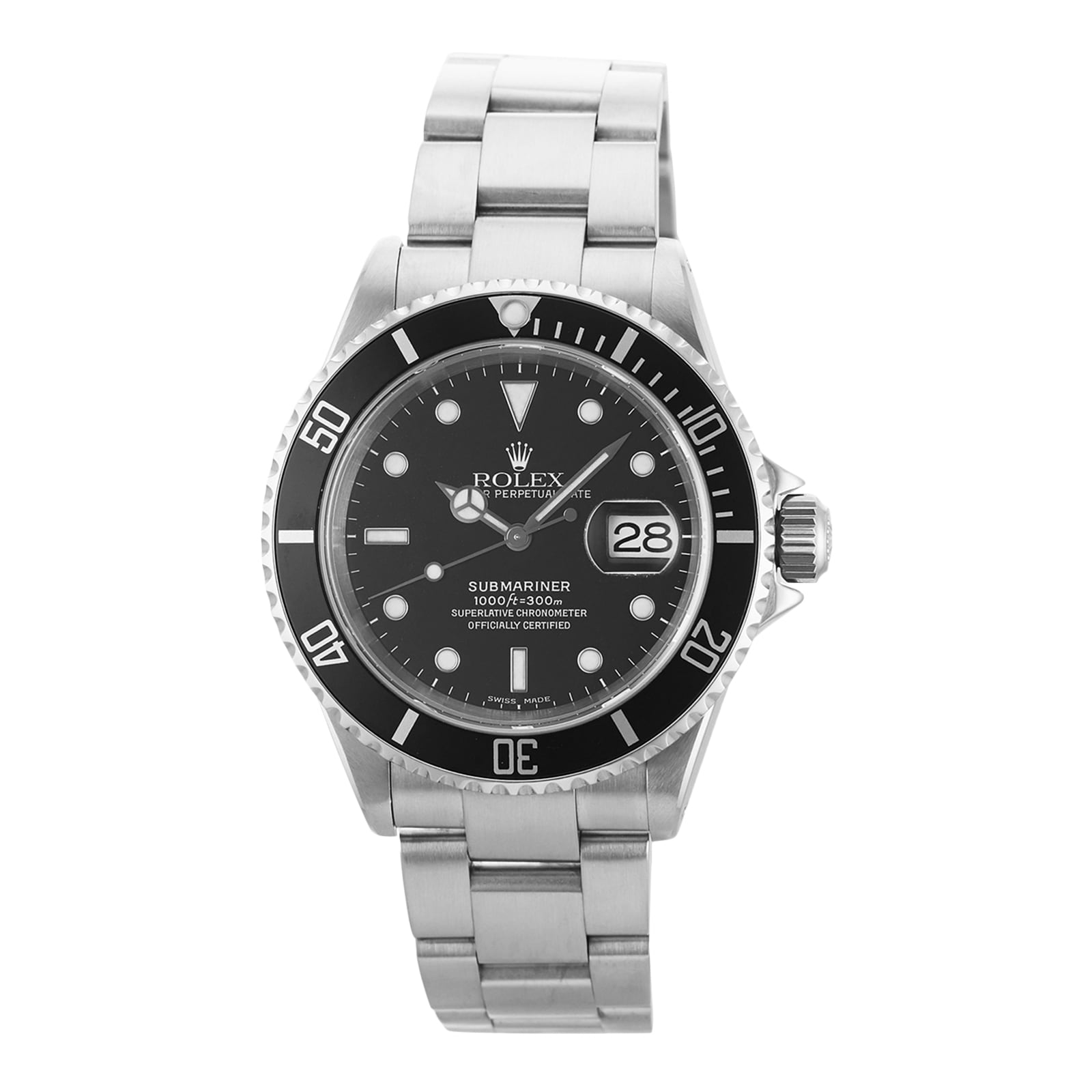 Pre-Owned Rolex Submariner 40 Mens Watch 16610