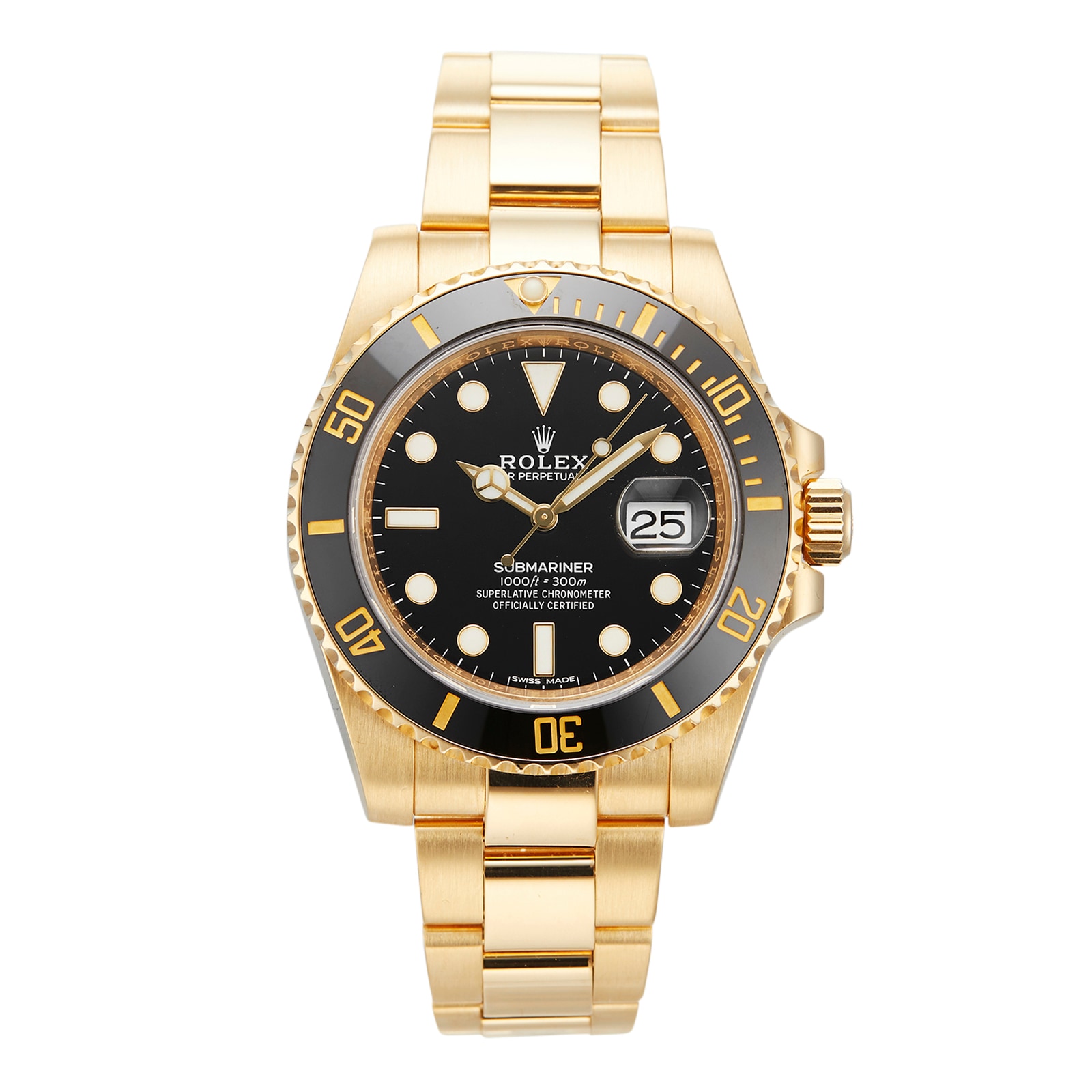 Pre-Owned Rolex Submariner Date Mens Watch 116618LN