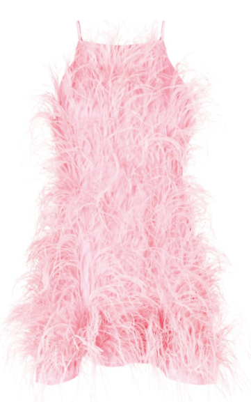 Cult Gaia Shannon ostrich feather dress £1,754