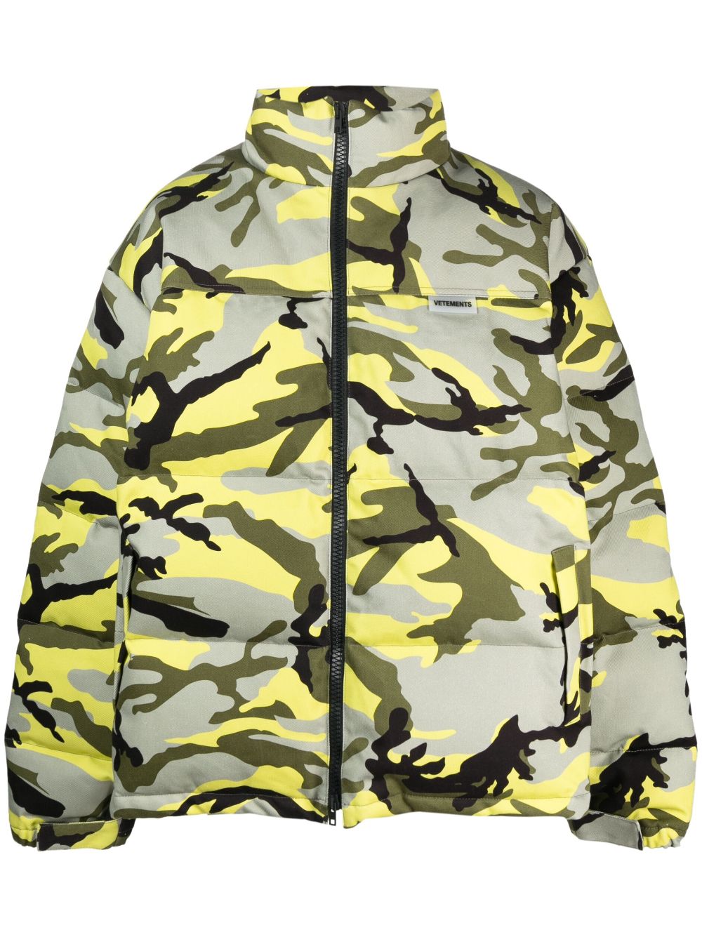 VETEMENTS camouflage puffer jacket - Green