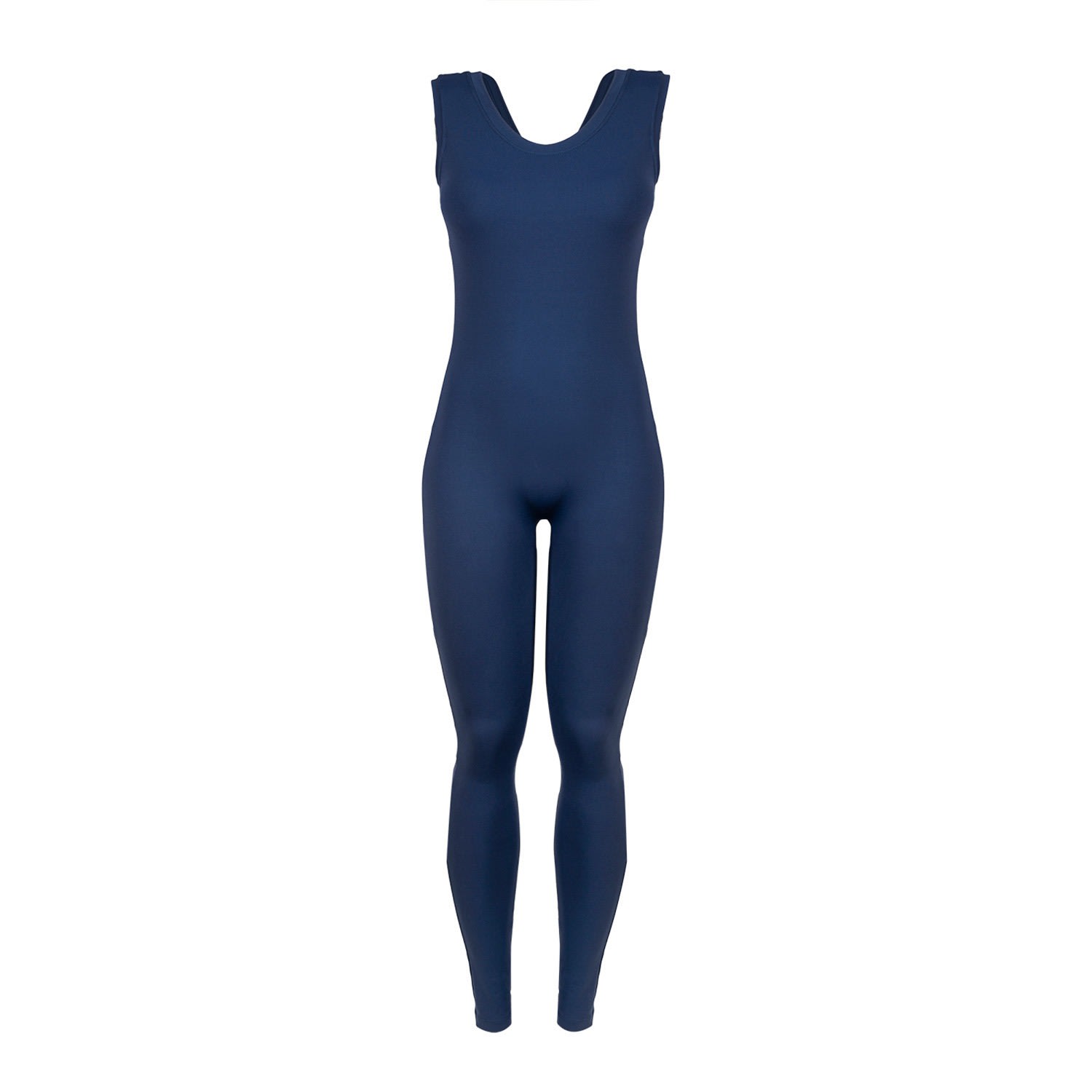 Women's Blue Tech Bio Attivo Basic Jumpsuit Blu Navy Scuro Extra Small Balletto Athleisure Couture